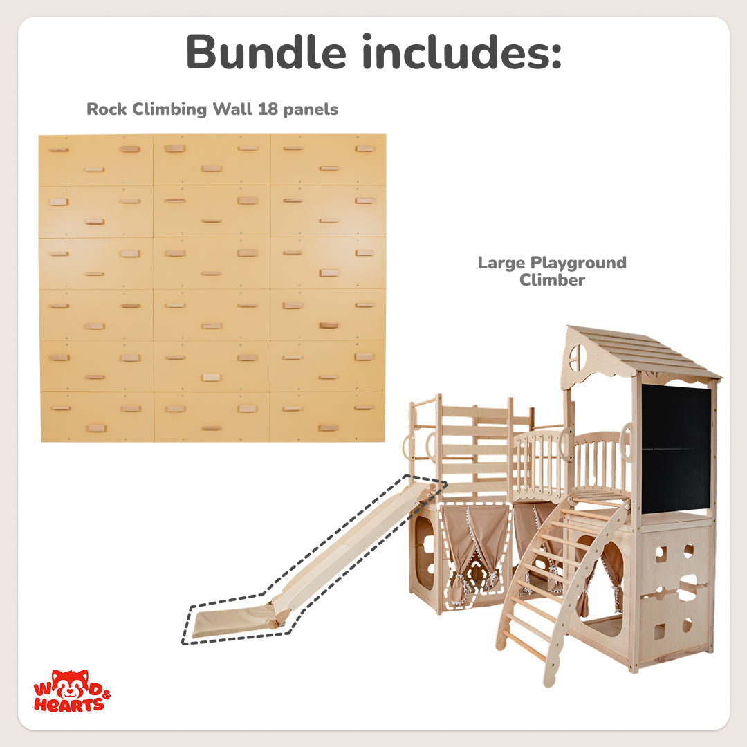 Large Playground Set, 2-in-1 Bundle