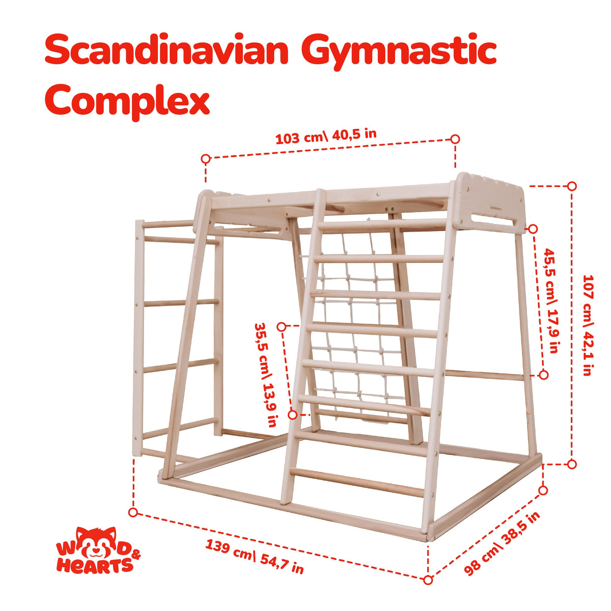 7-in-1 Ultimate Home Jungle Gym Toddler Play Structure