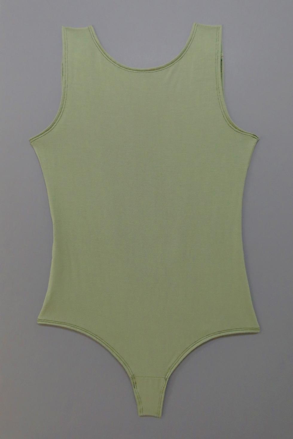 Backless Thong Bodysuit - Sage