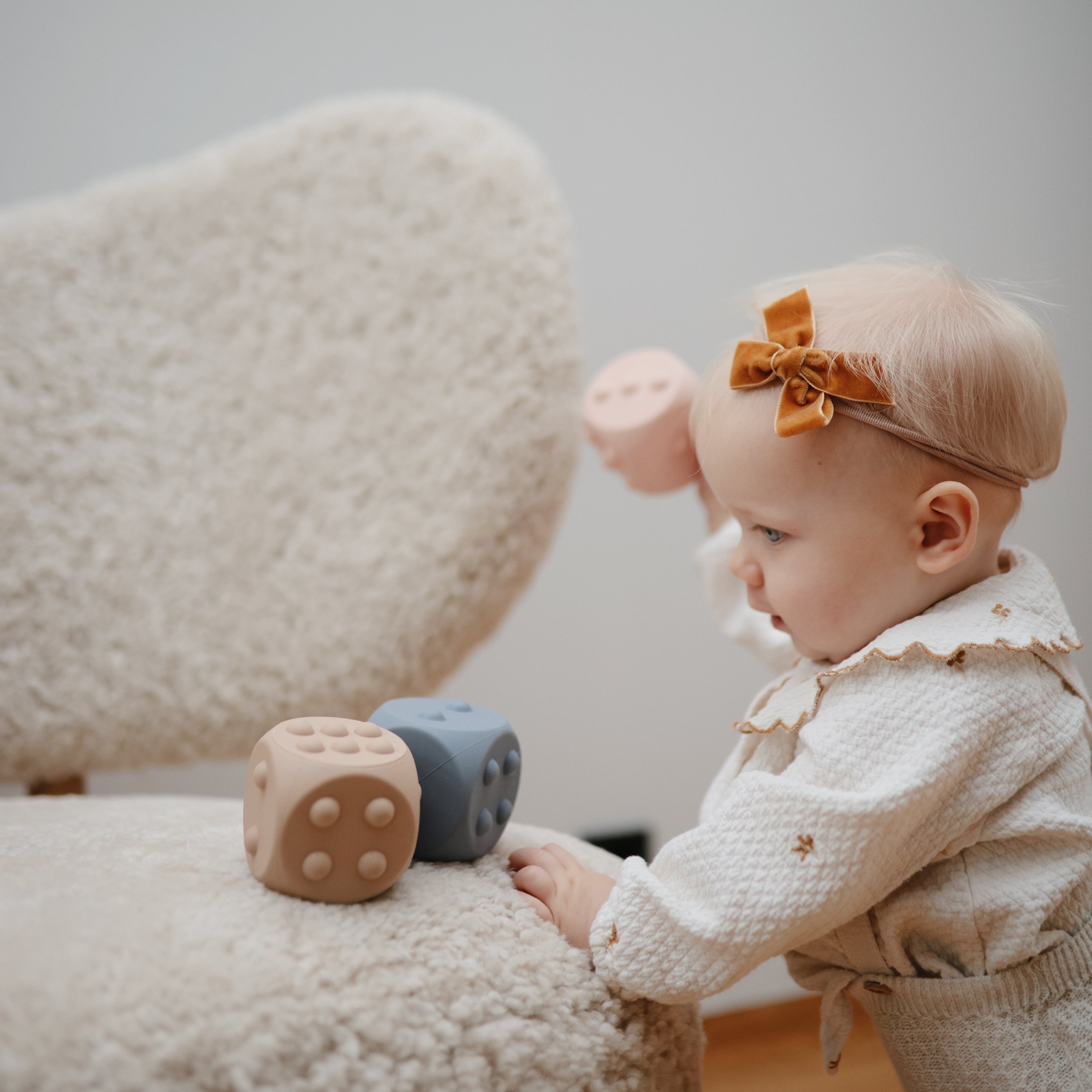 Dice Press Toy 2-Pack Press Toy Mushie