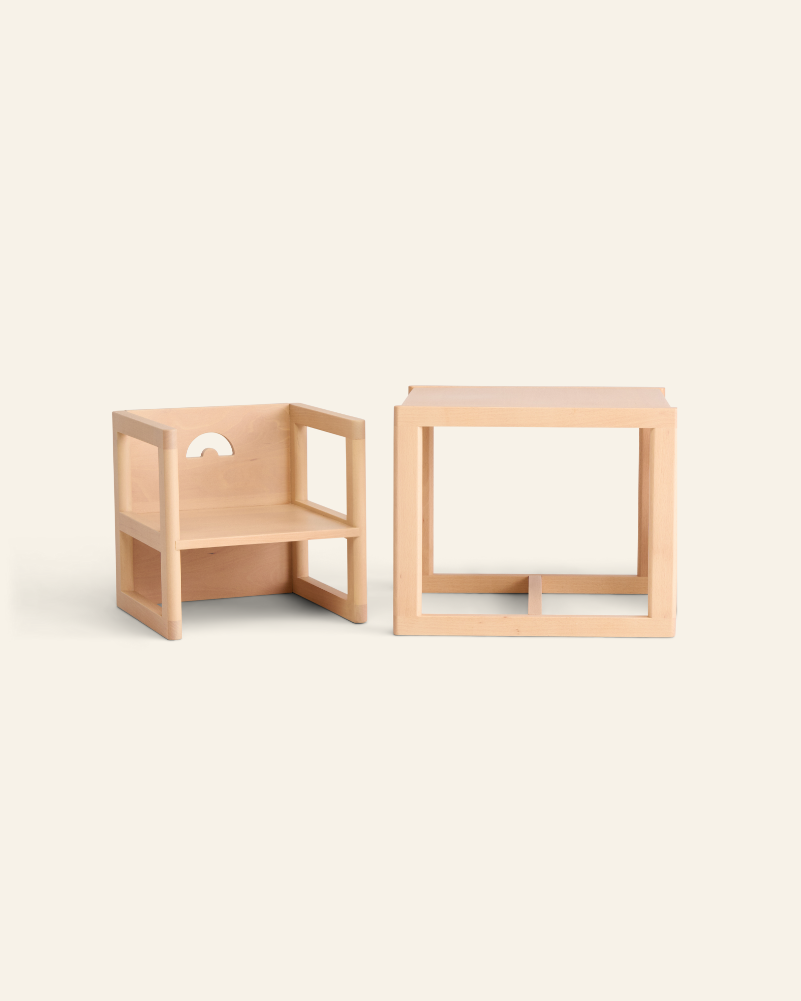 Reversible Chair and Play Table Set Playroom Piccalio Table + One Chair