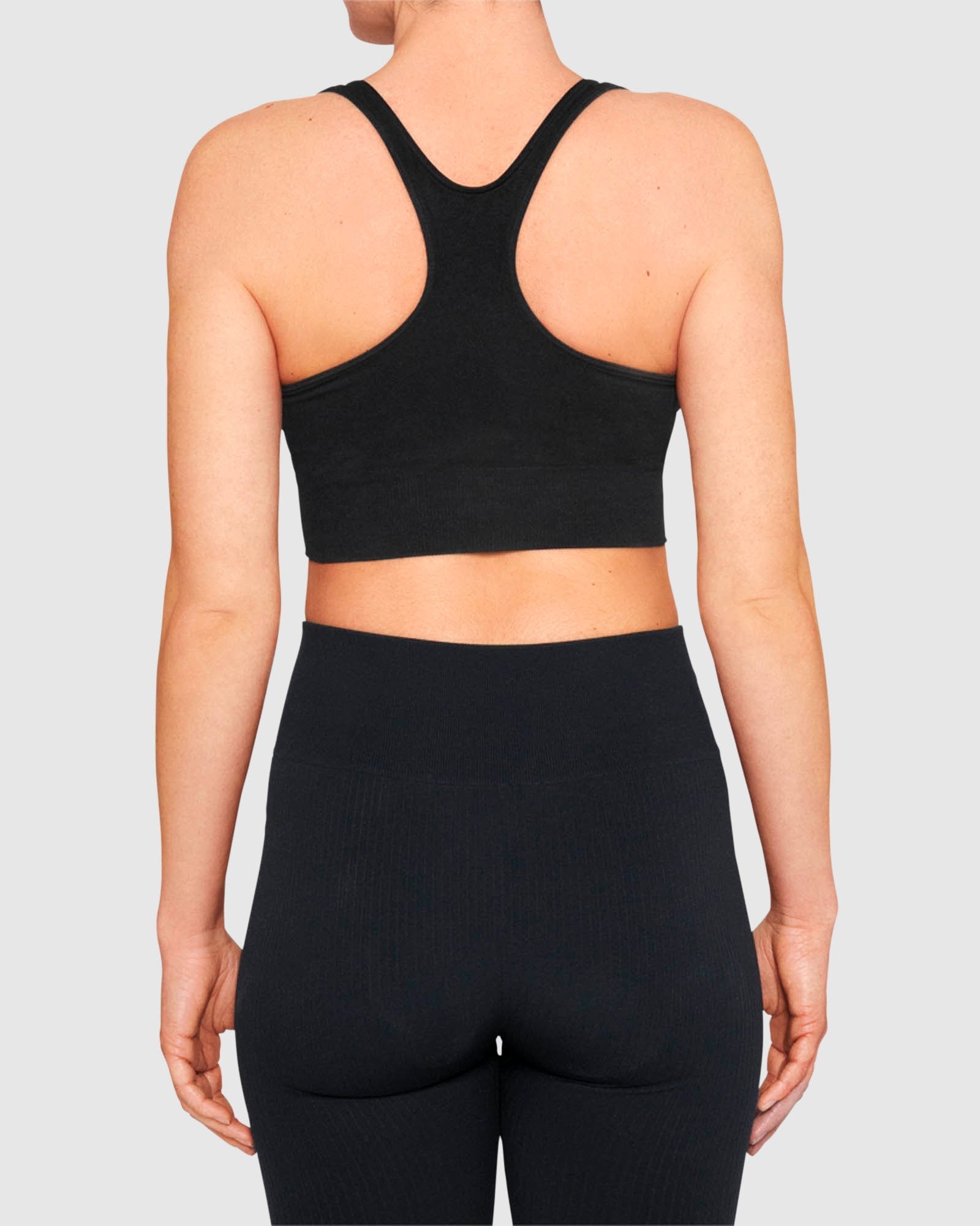 Wilma Rib Crop Top - Black