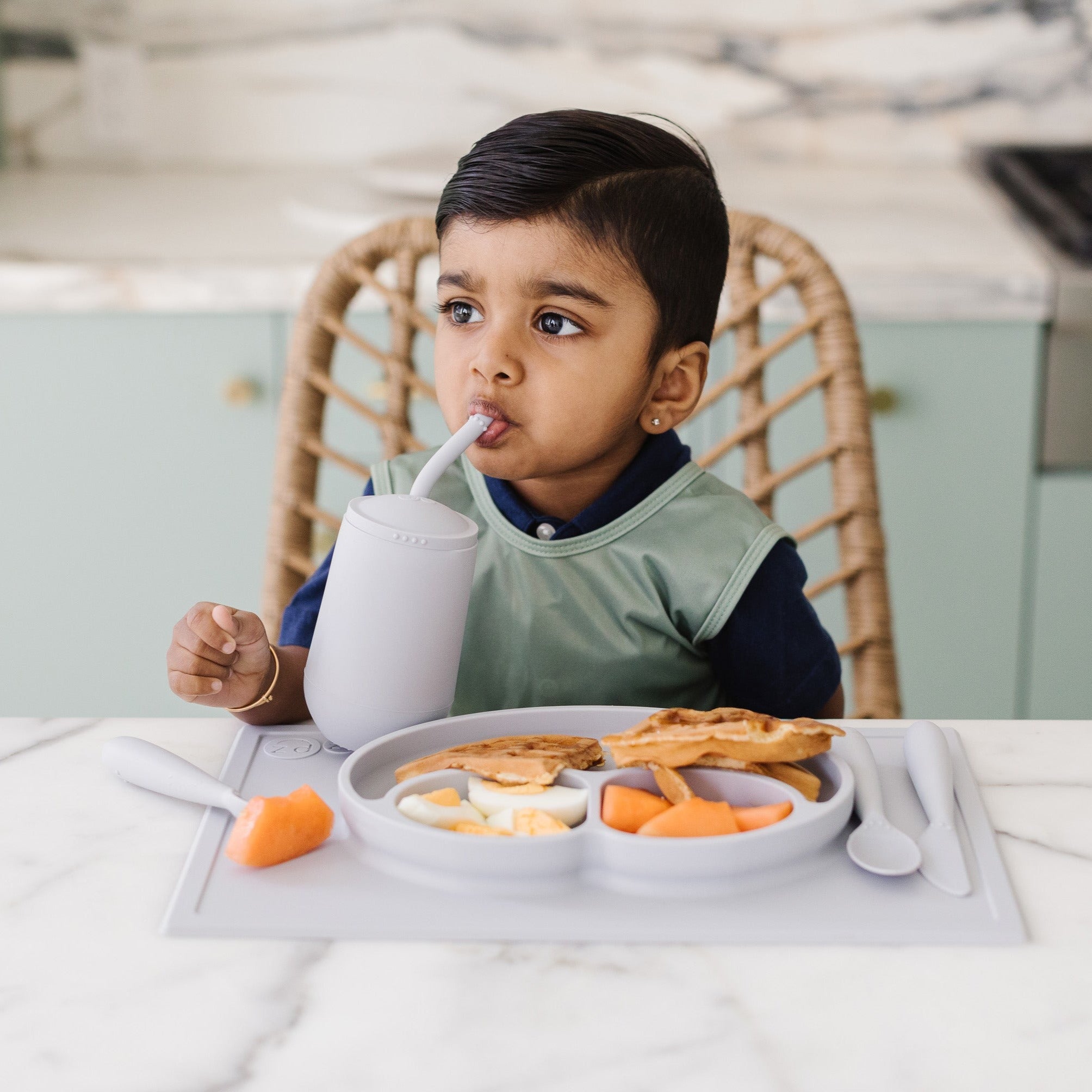 Solid Sage Minimalist Bapron BapronBaby