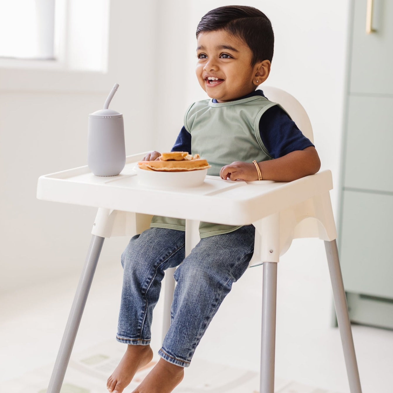 Solid Sage Minimalist Bapron BapronBaby