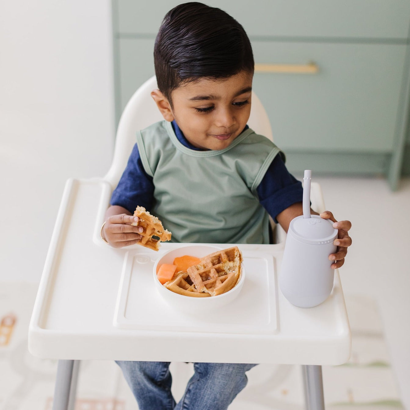 Solid Sage Minimalist Bapron BapronBaby