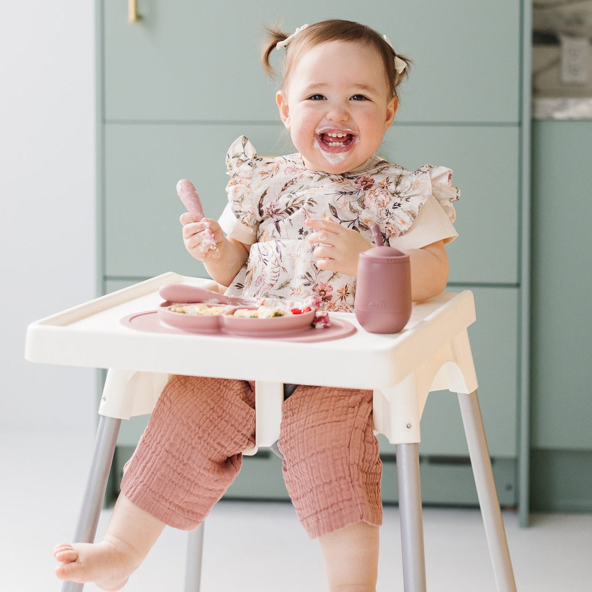 Delilah Floral Flutter Bapron BapronBaby