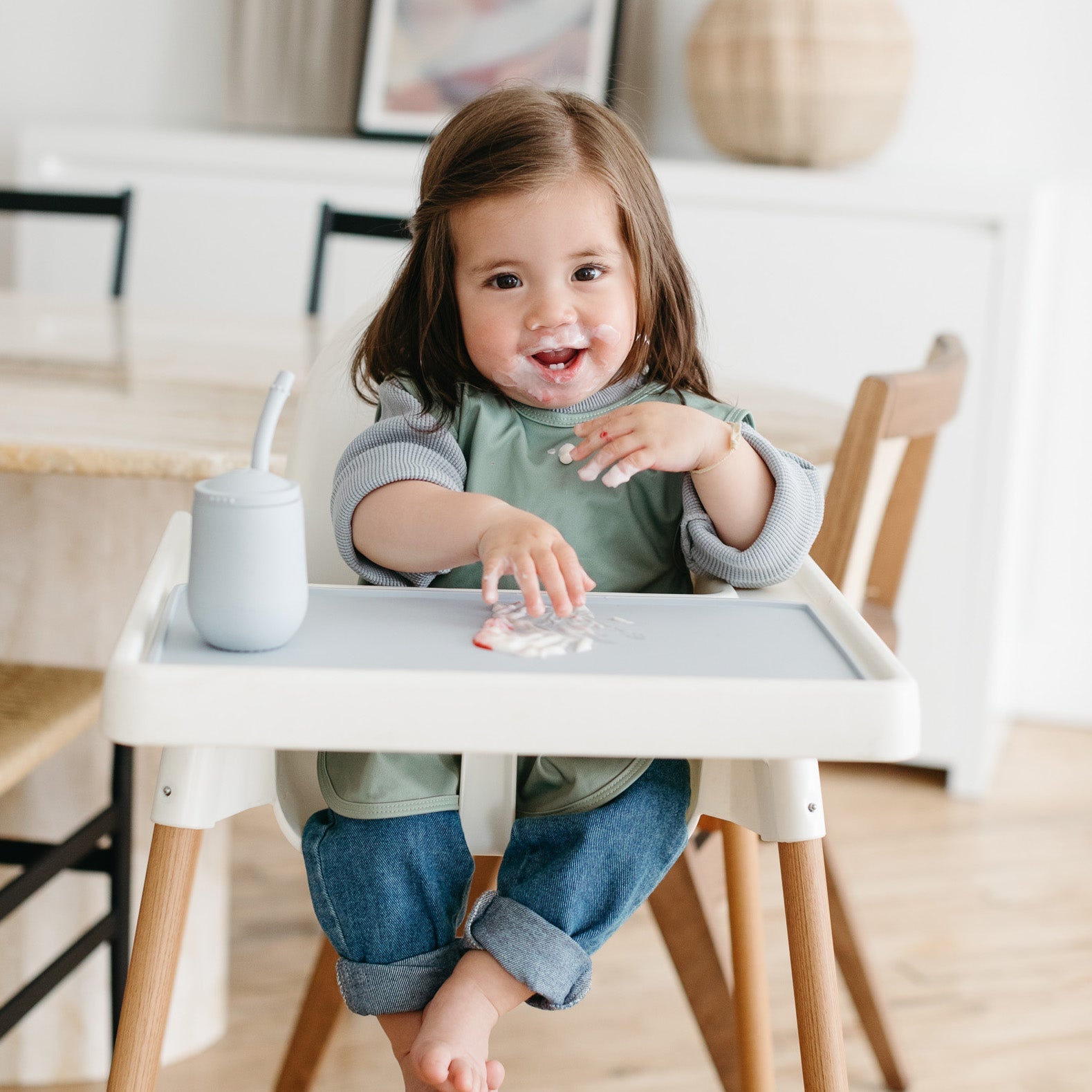 Solid Sage Minimalist Bapron BapronBaby