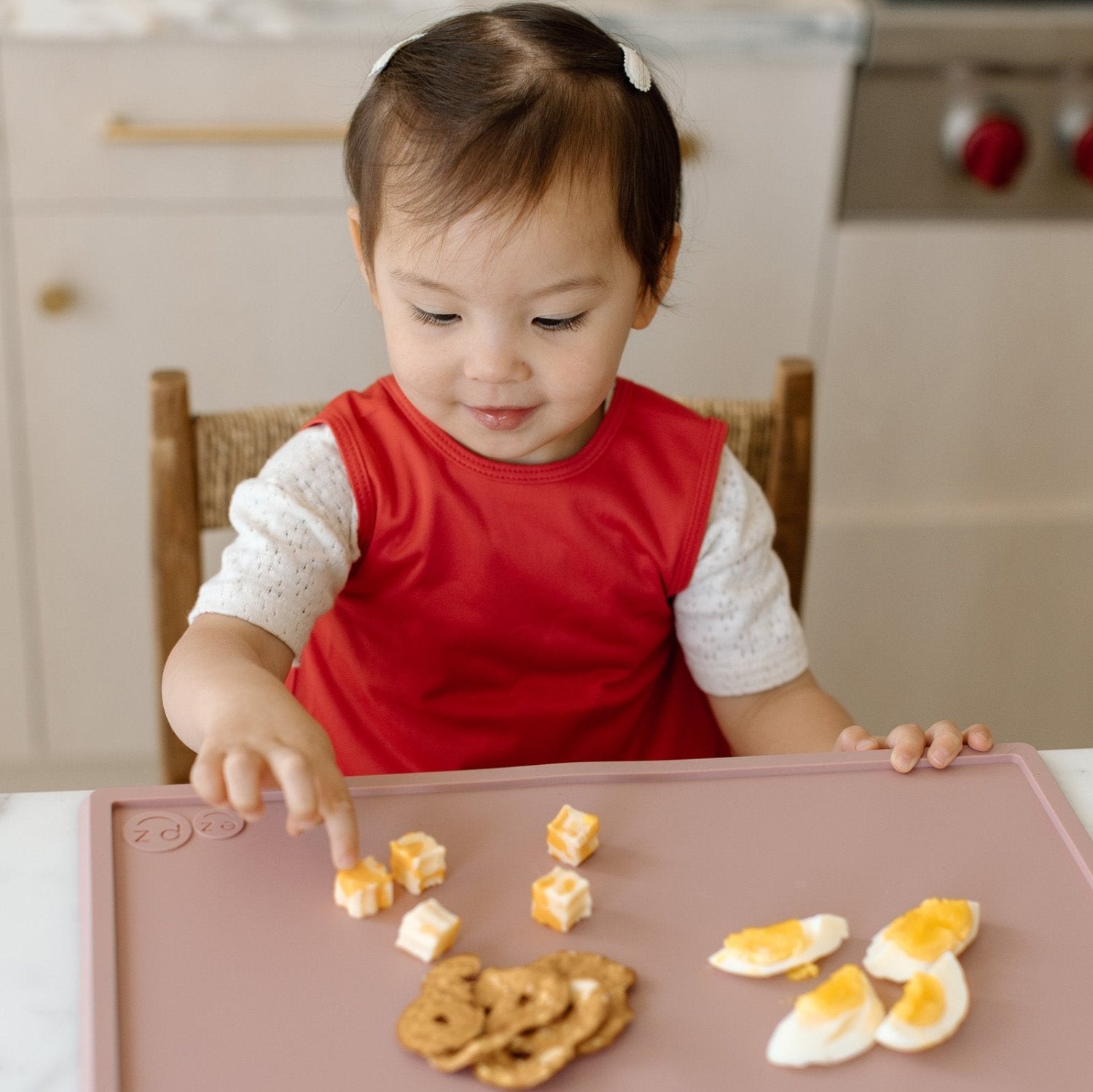 Solid Candy Apple Red Minimalist Bapron