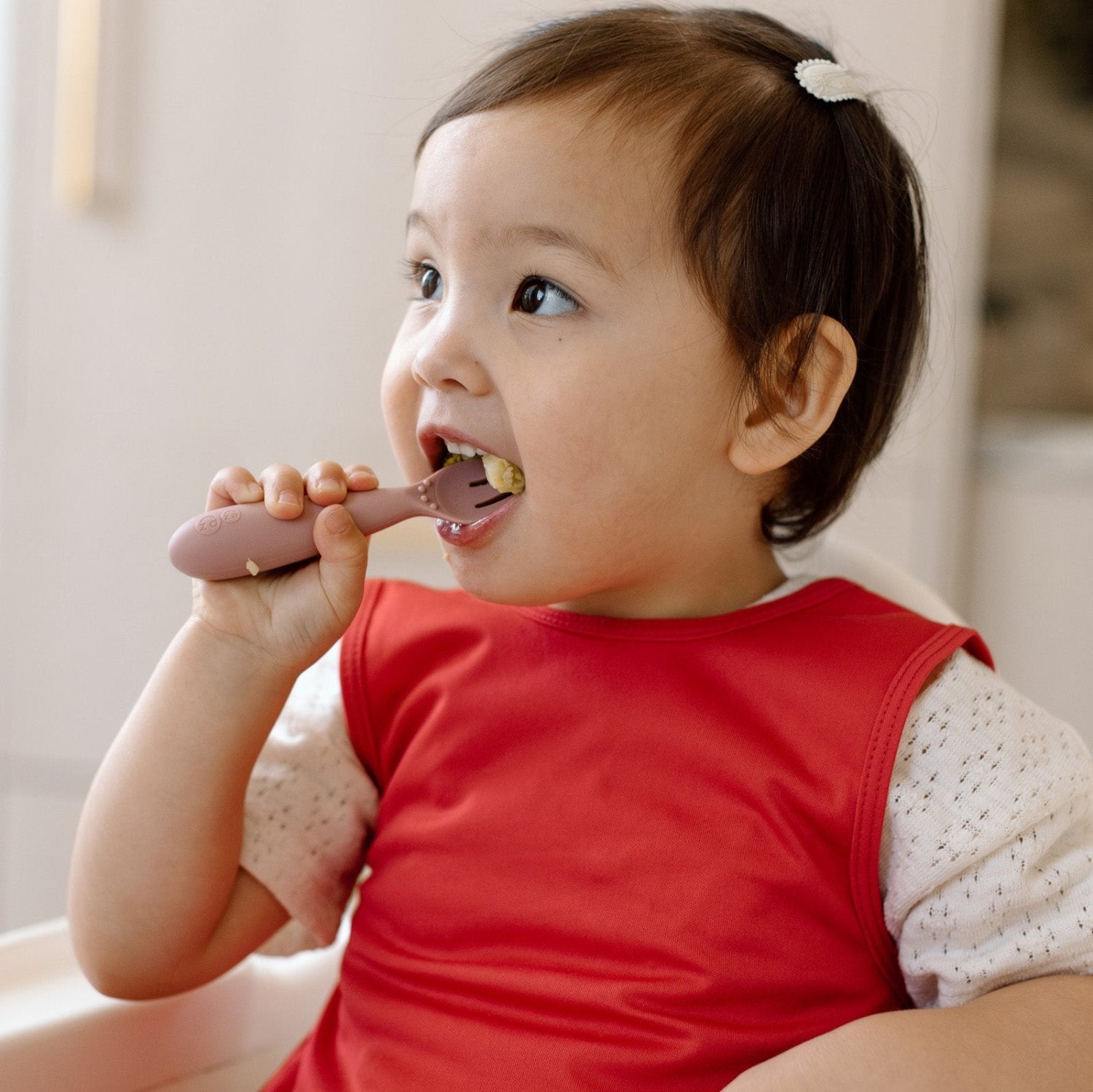 Solid Candy Apple Red Minimalist Bapron