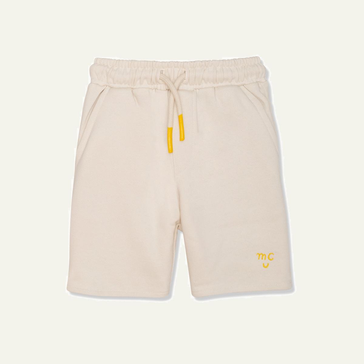 Recycled Cotton Natural Kid Shorts - Natural