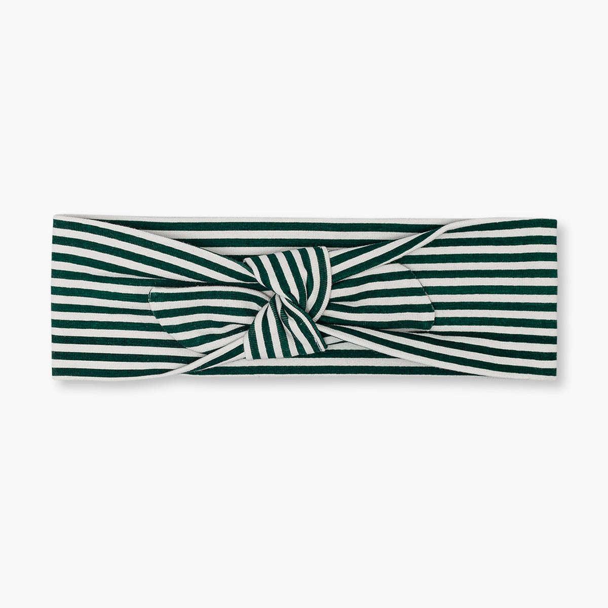 Baby Headband - Green Stripe