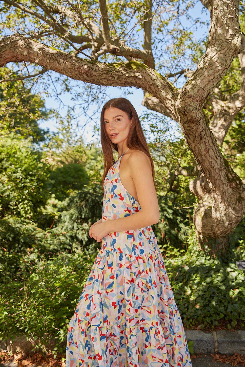 Ashley Dress - Joyful Swirl