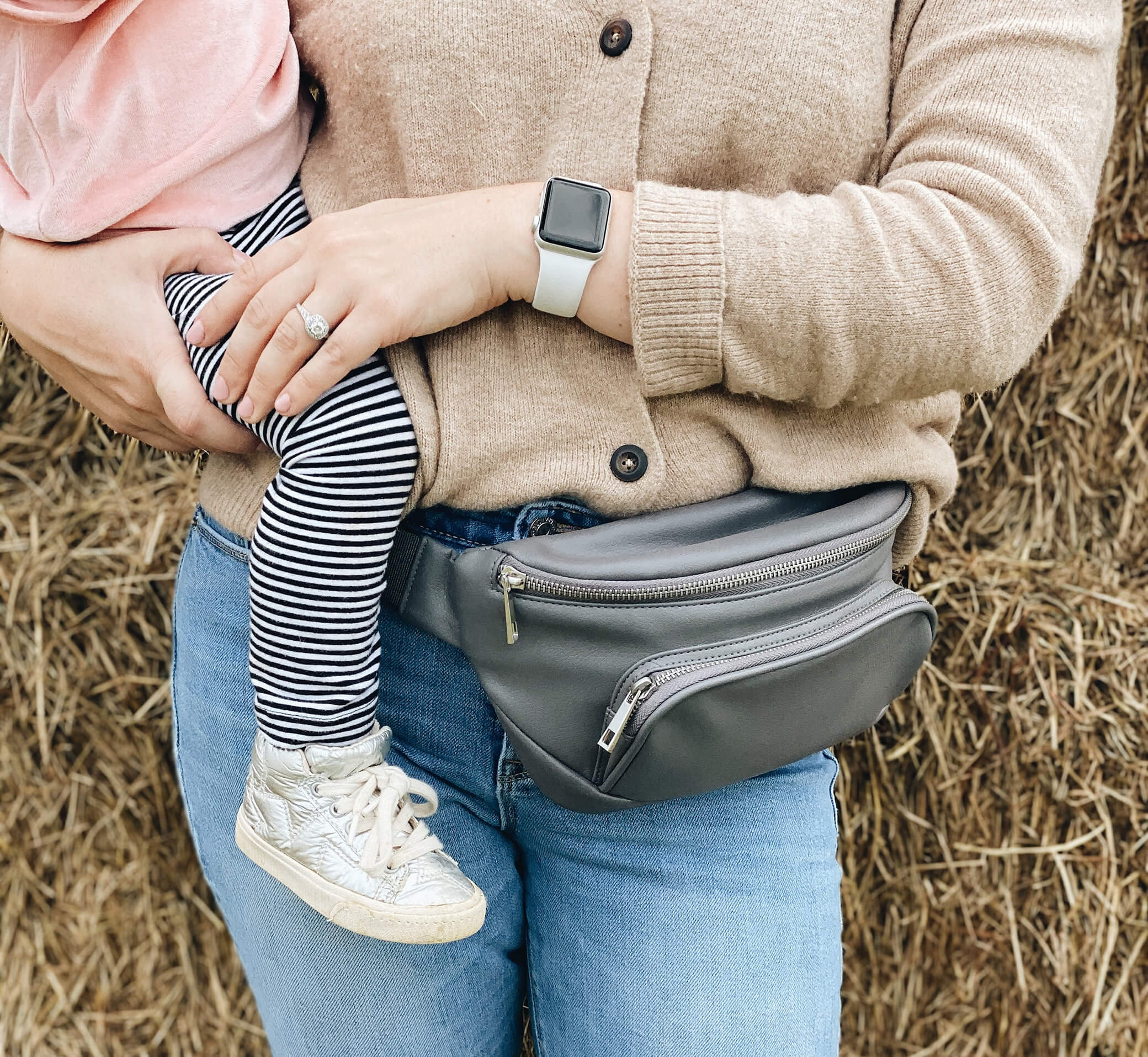 Kibou Travel Diaper Bag - Charcoal Diaper Bags Kibou