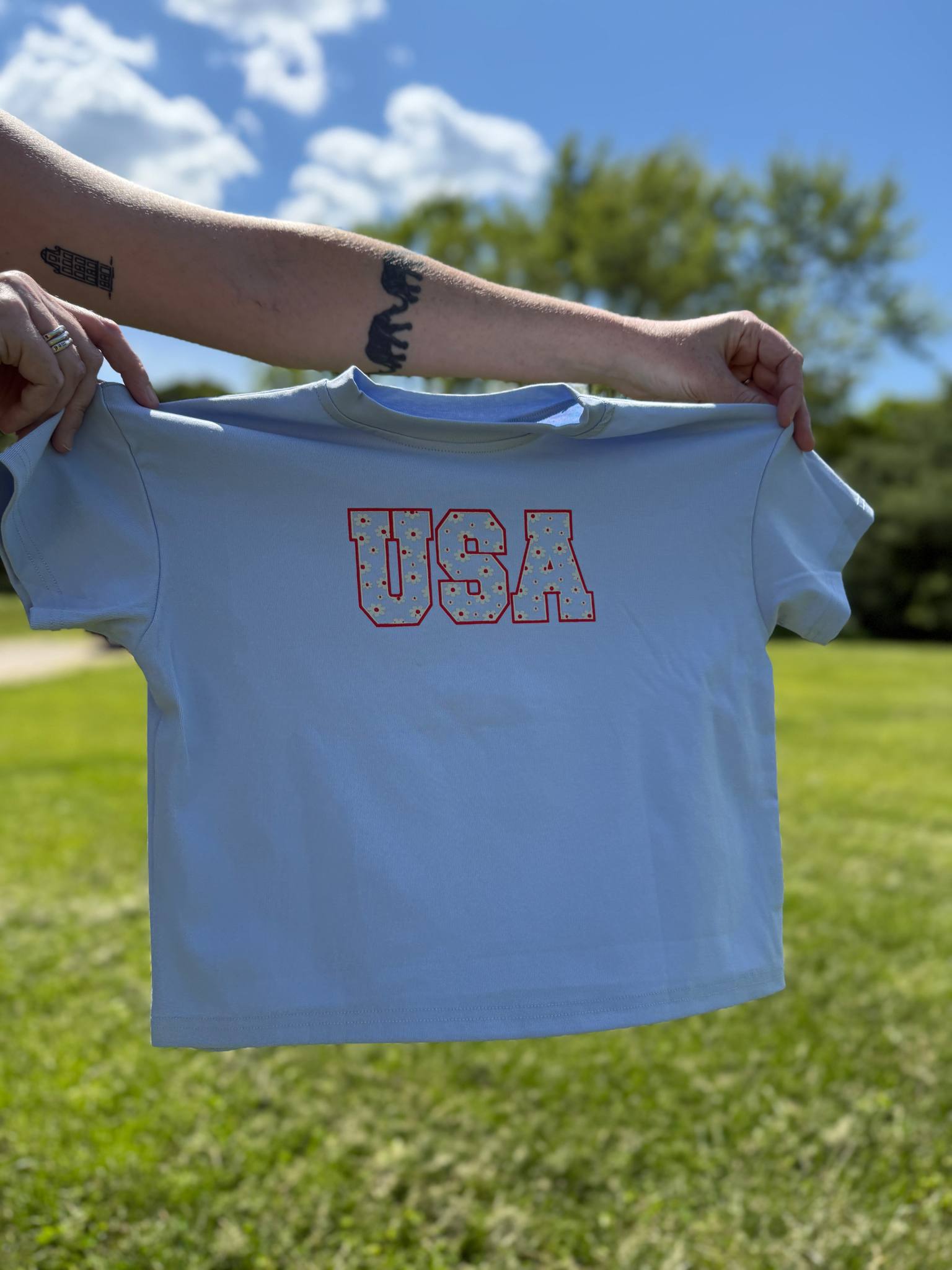 USA Daisy Oversized T-Shirt