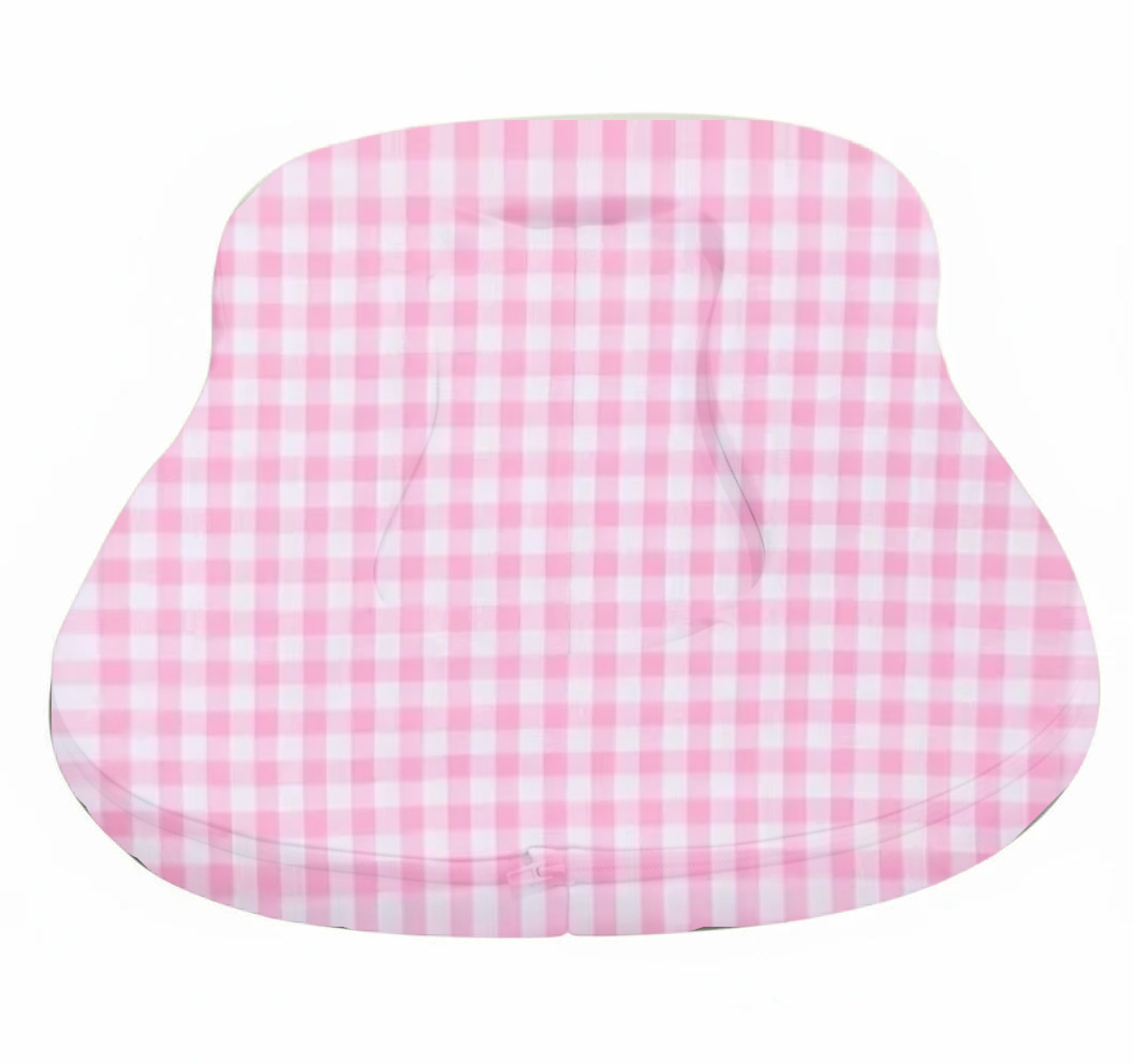 Pink White Gingham New Lounger Curve Cover