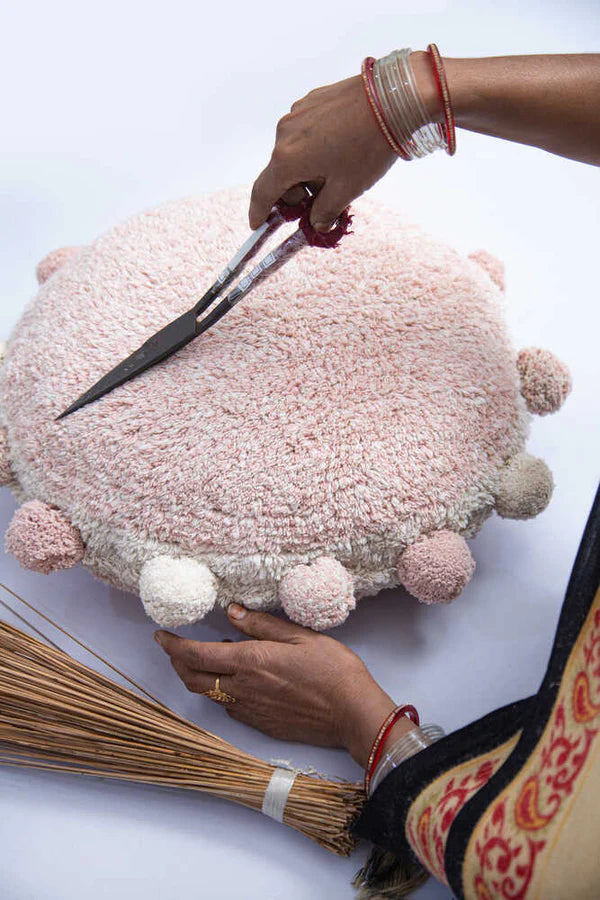 FLOOR CUSHION BUBBLY VINTAGE NUDE Lorena Canals