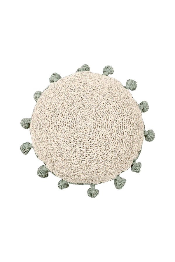 FLOOR CUSHION CIRCLE GREEN Little Wonder & Co