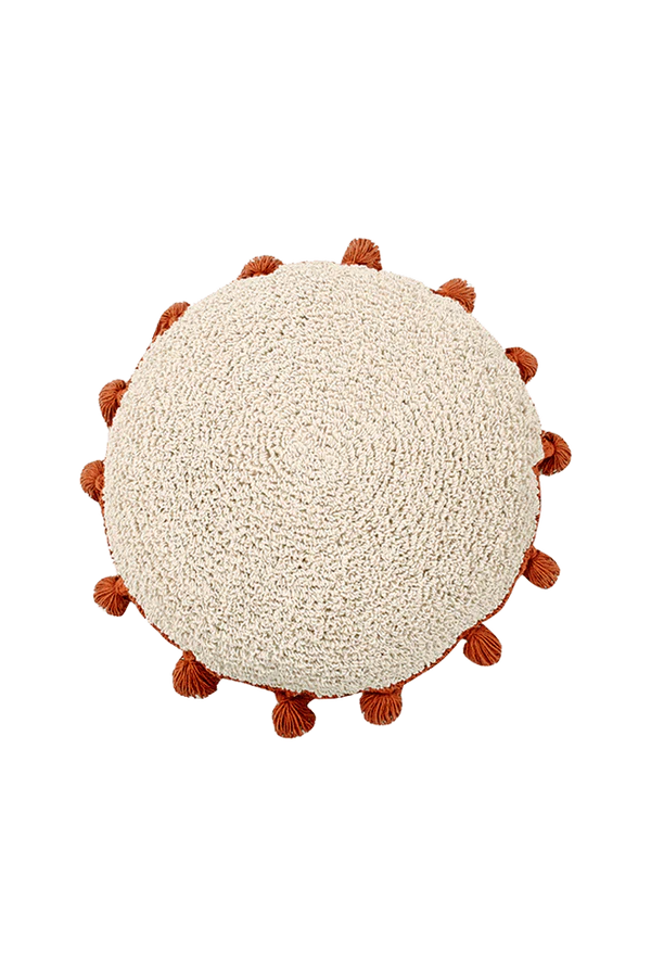 FLOOR CUSHION CIRCLE TERRACOTA Little Wonder & Co