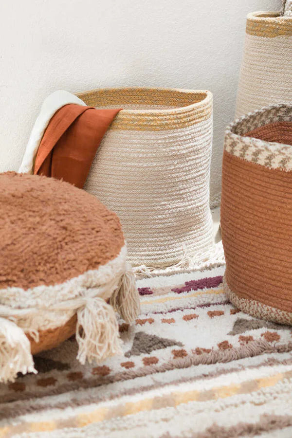 FLOOR CUSHION SIND TERRACOTTA Little Wonder & Co