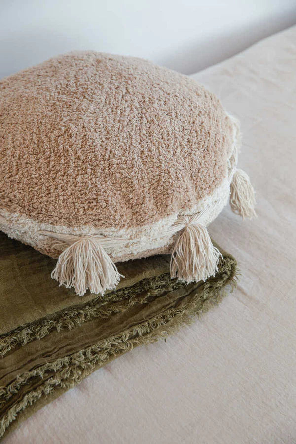 FLOOR PILLOW SIND TAUPE Little Wonder & Co