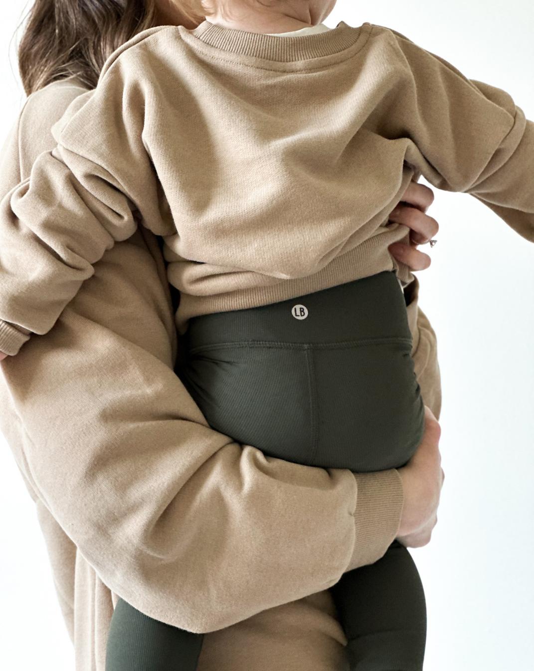 Baby Athletic Ribbed Legging - Forest