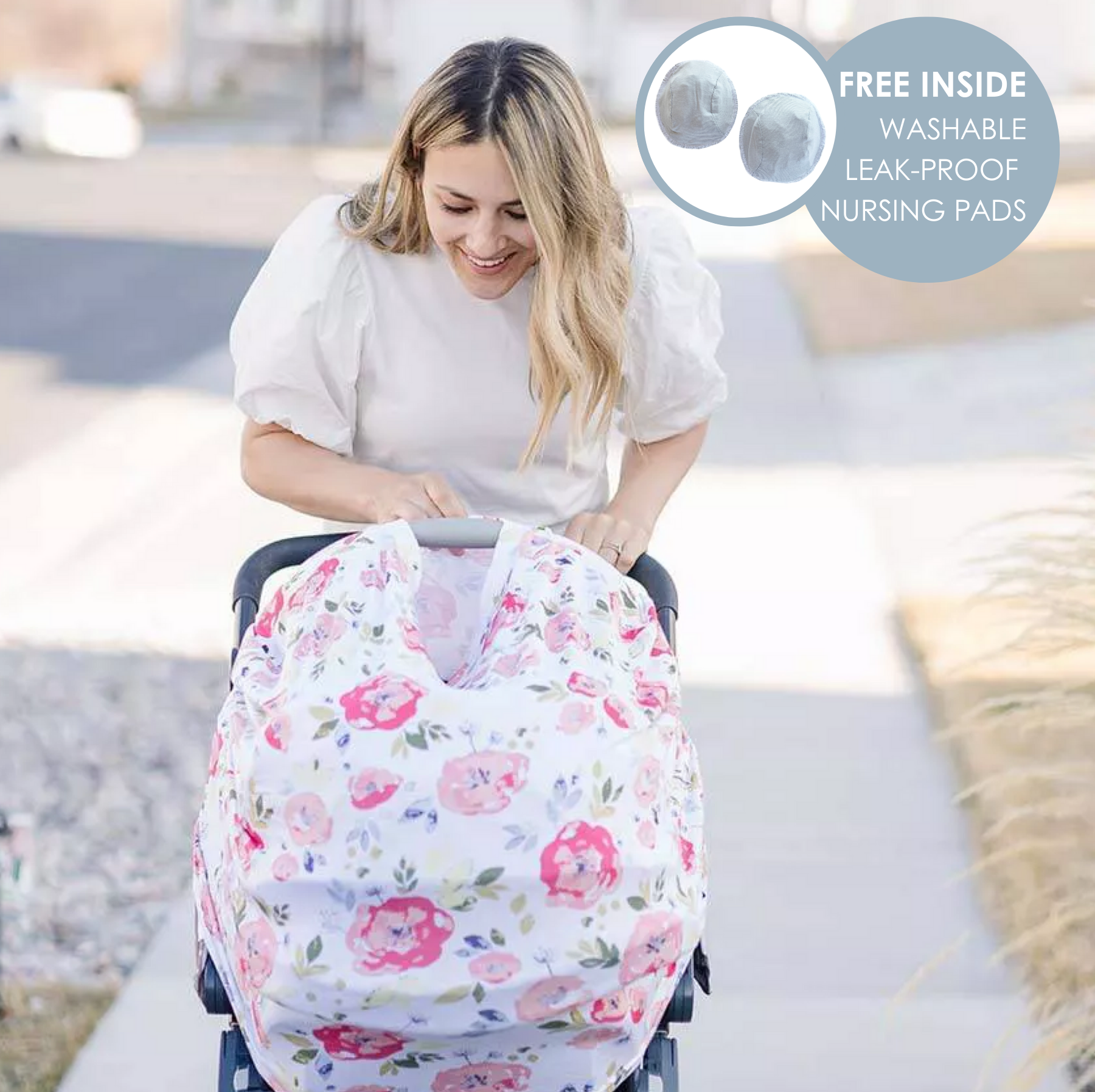 Floral Pop 5-in-1 Multi-Use Nursing Cover 5 in 1 Bebe au Lait