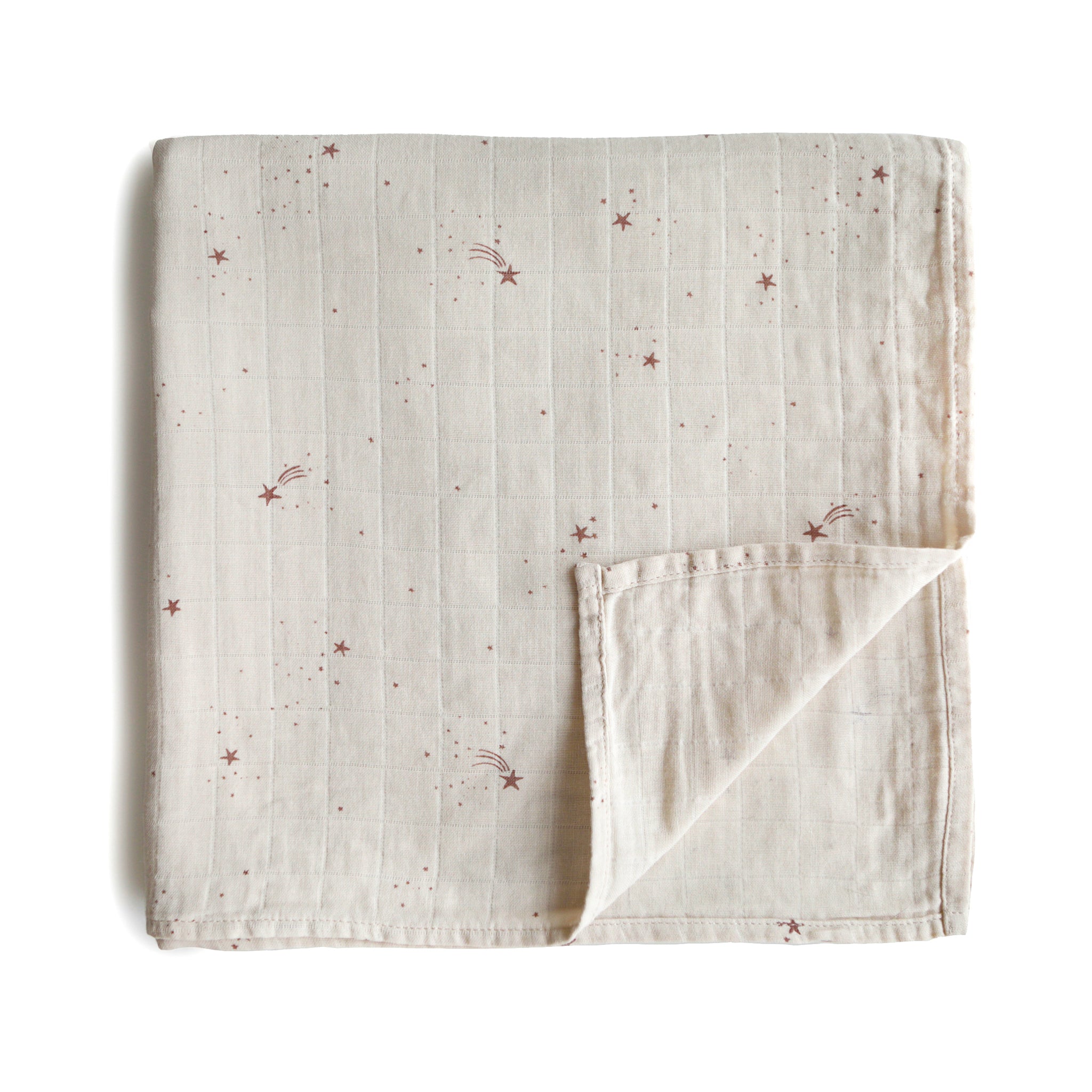 Organic Cotton Muslin Swaddle Blanket Swaddle Mushie Falling Stars