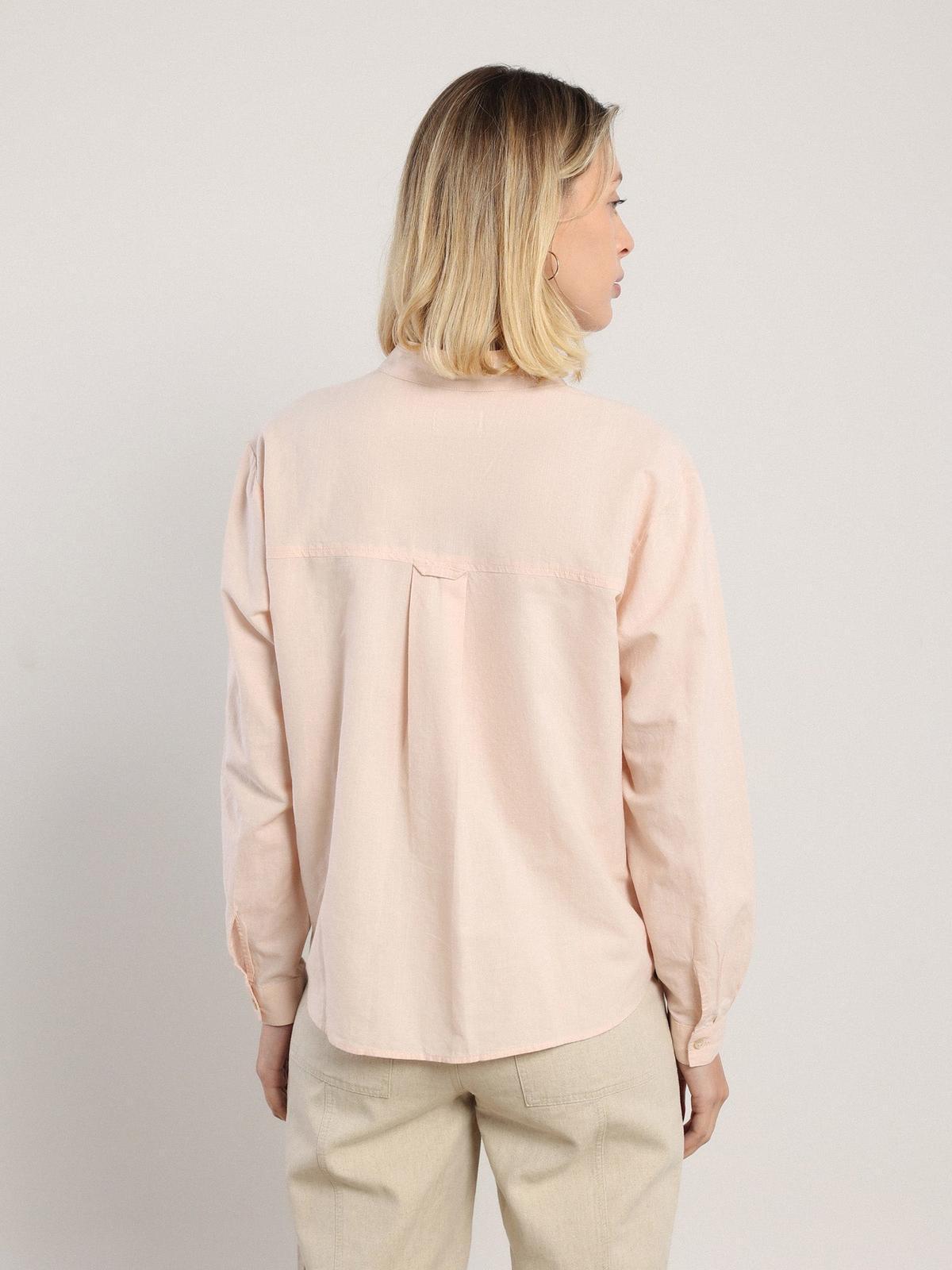 Akhen Button Up - Pale Rose