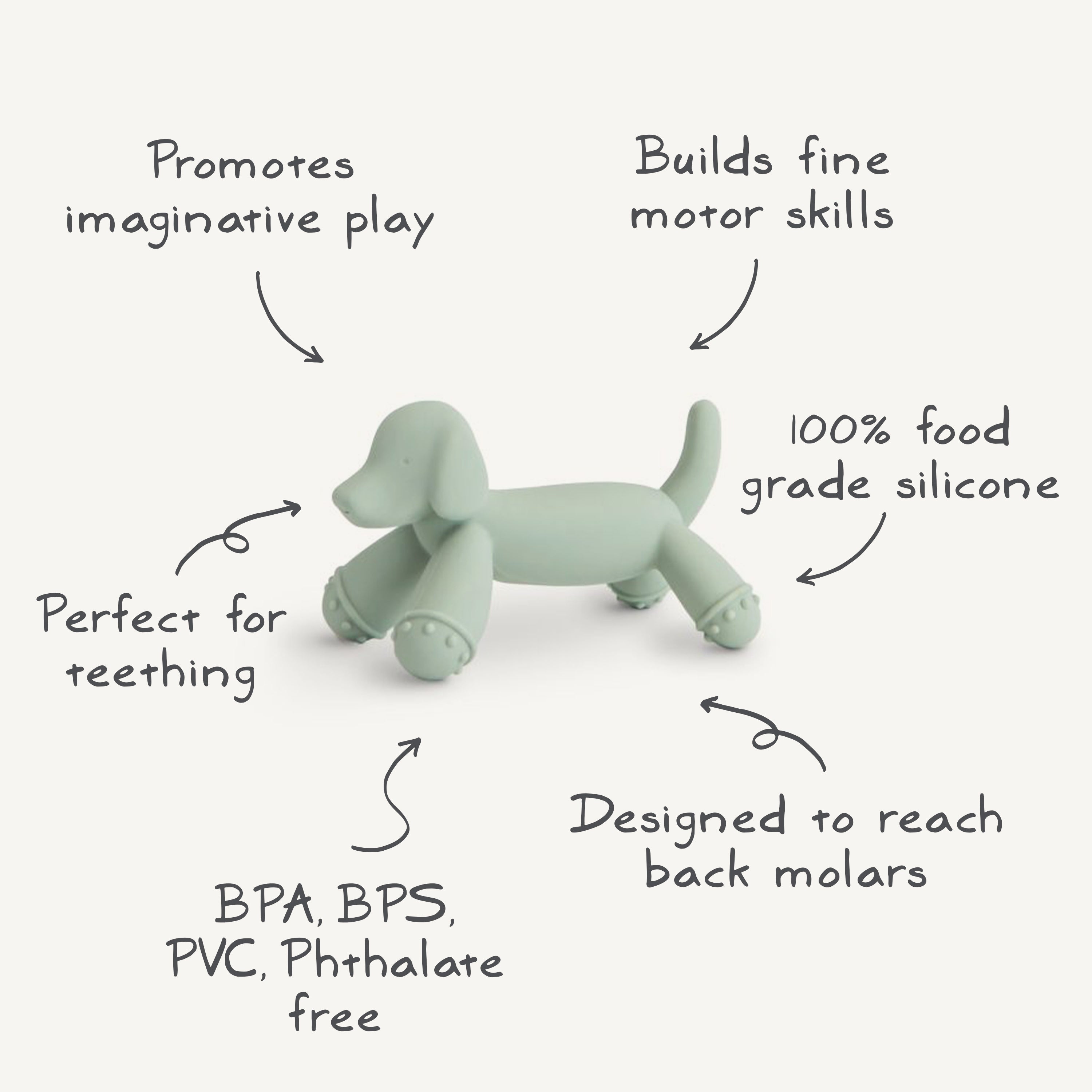 Dog Figurine Teether
