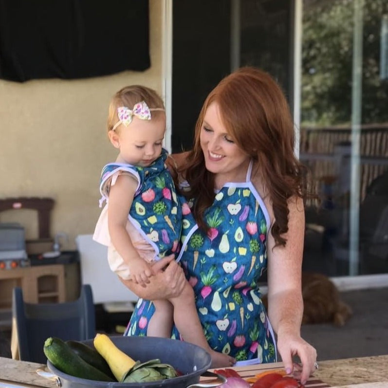 Organic Produce Apron - fits sizes youth small through adult 2XL BapronBaby