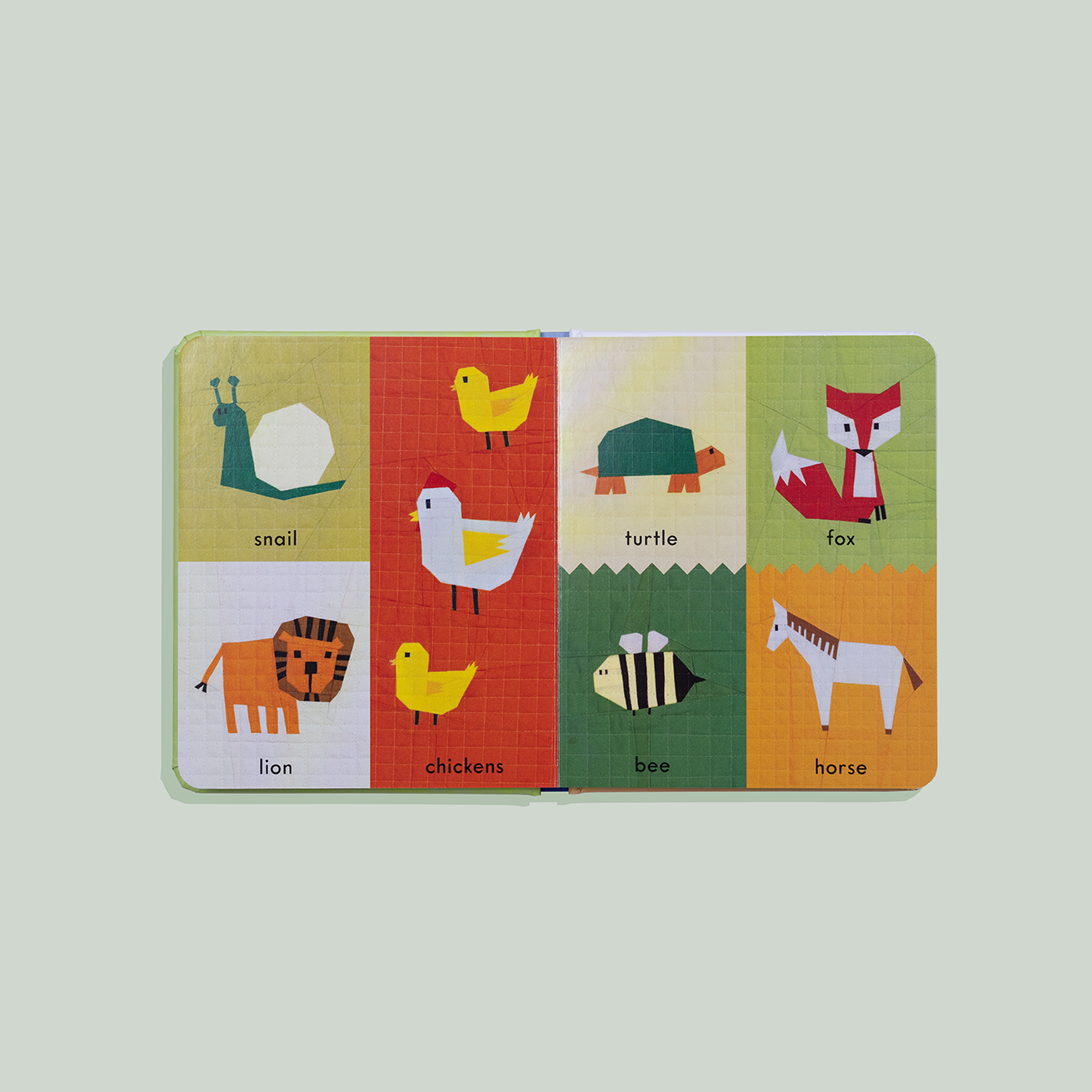 First Words with Cute Quilted Friends