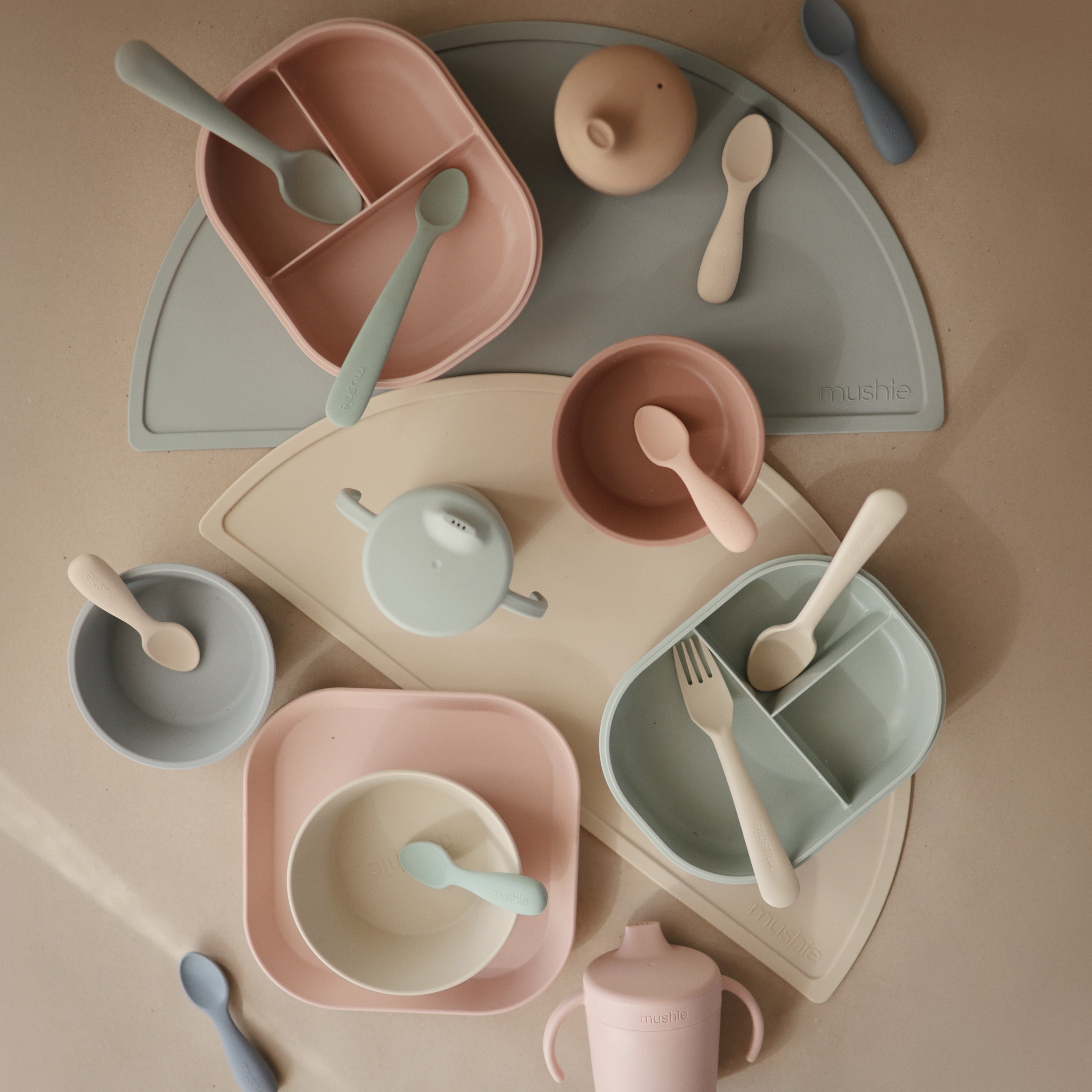 Silicone Toddler Starter Spoons 2-Pack silicone tableware Mushie