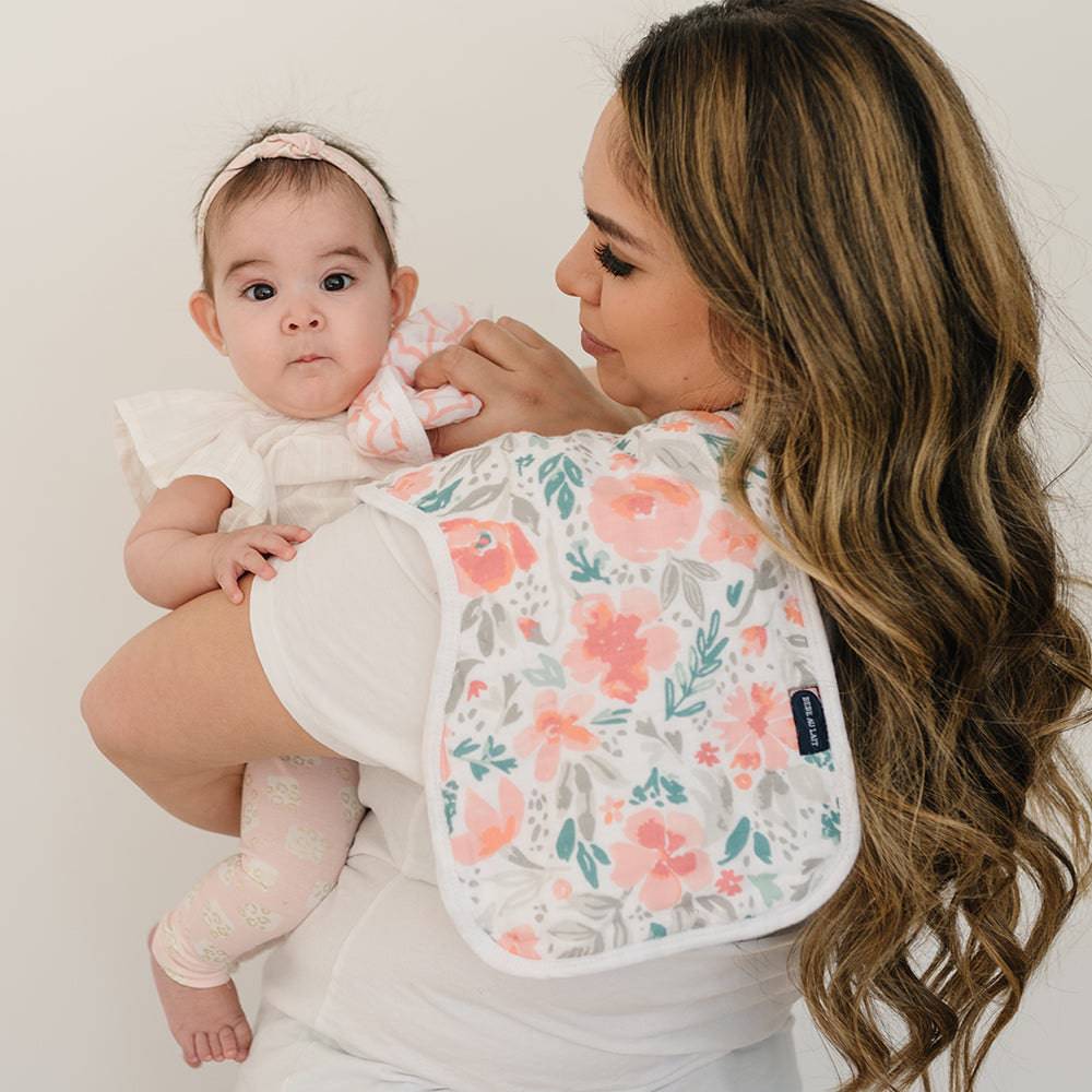 Floret + Trellis Muslin Burp Cloths Burp Cloths Bebe au Lait