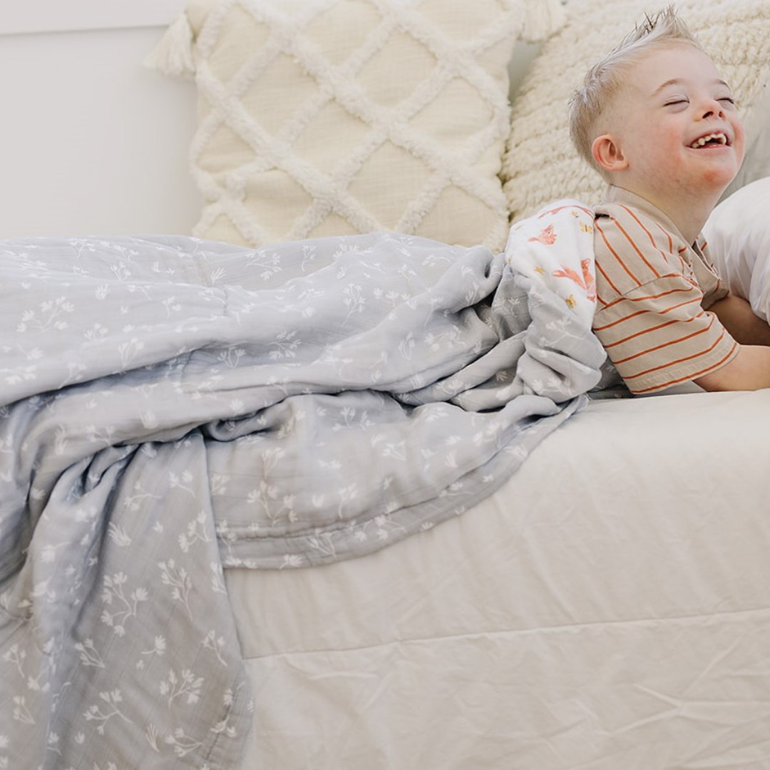 Fox Tales + Prairie Oh So Soft Muslin Super Snuggle Blanket Super Snuggle Blanket Bebe au Lait