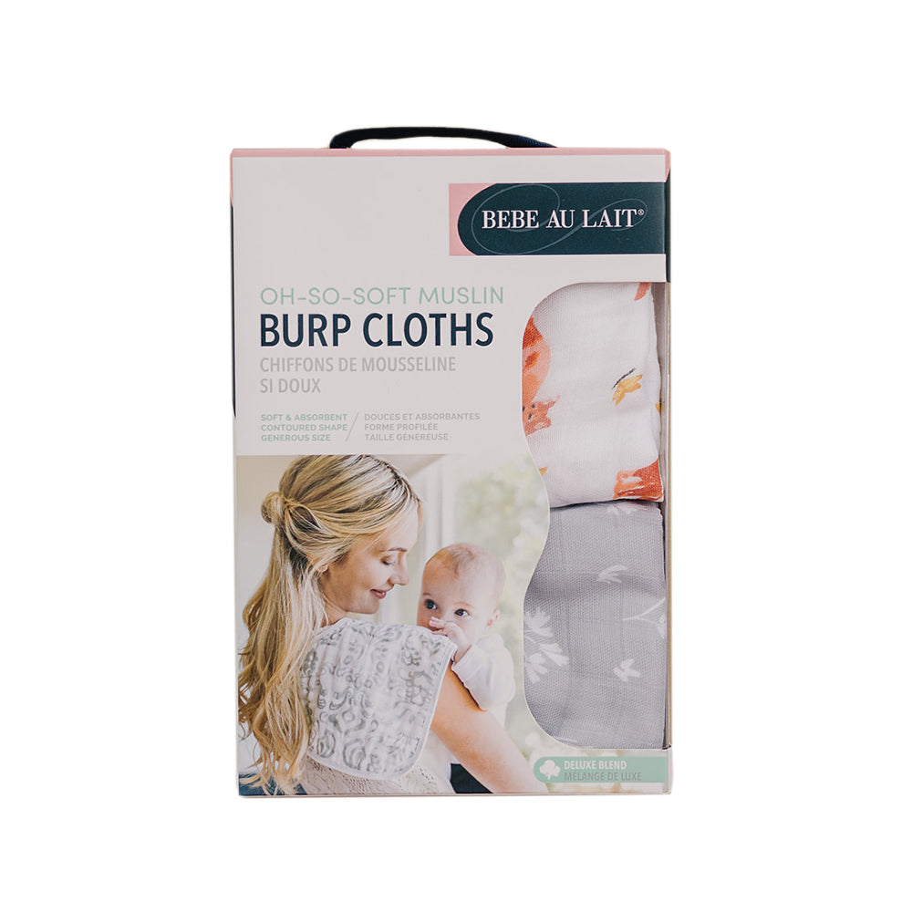 Fox Tales + Prairie Oh So Soft Muslin Burp Cloths Set Burp Cloths Bebe au Lait
