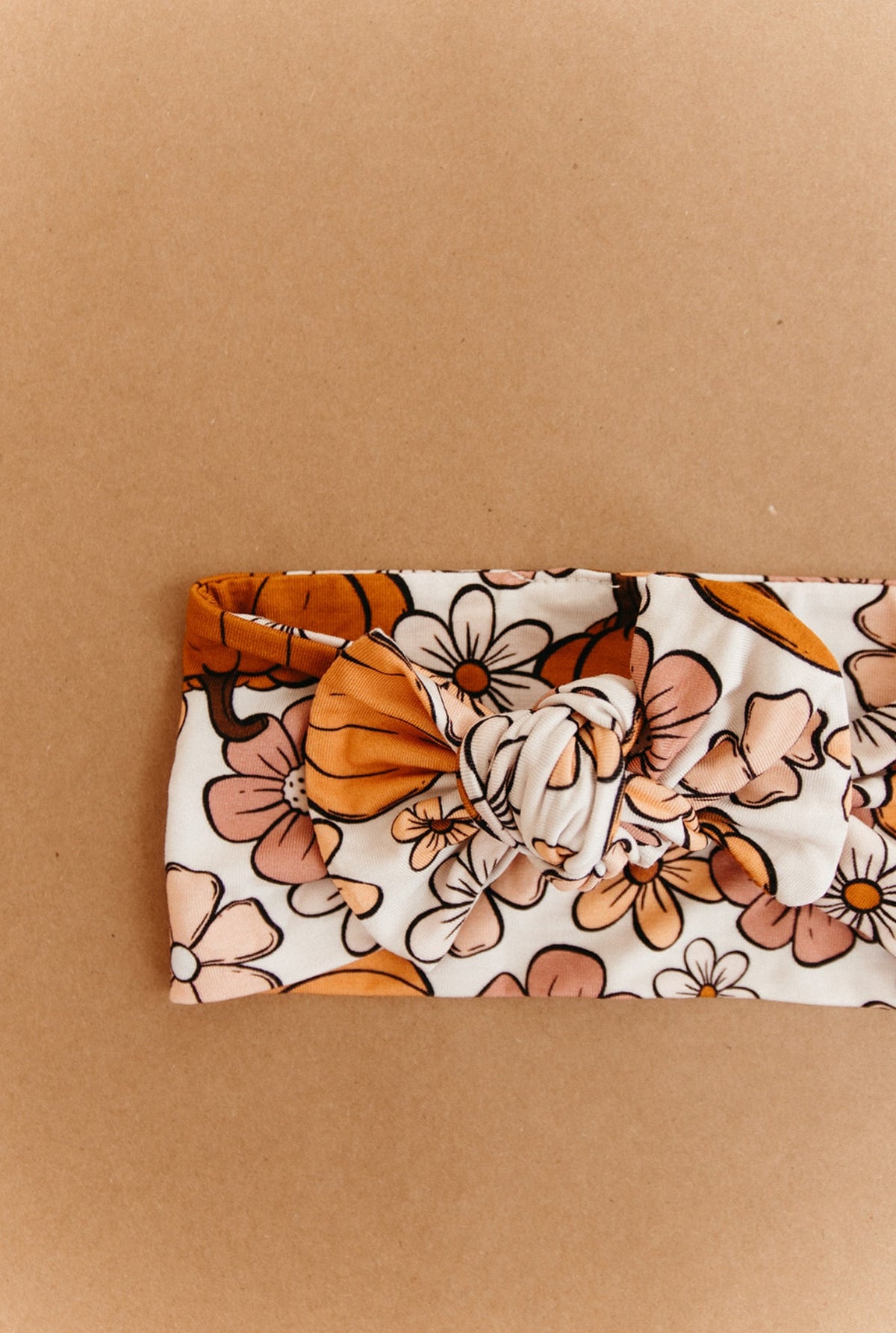 Autumn Floral Bamboo Headband