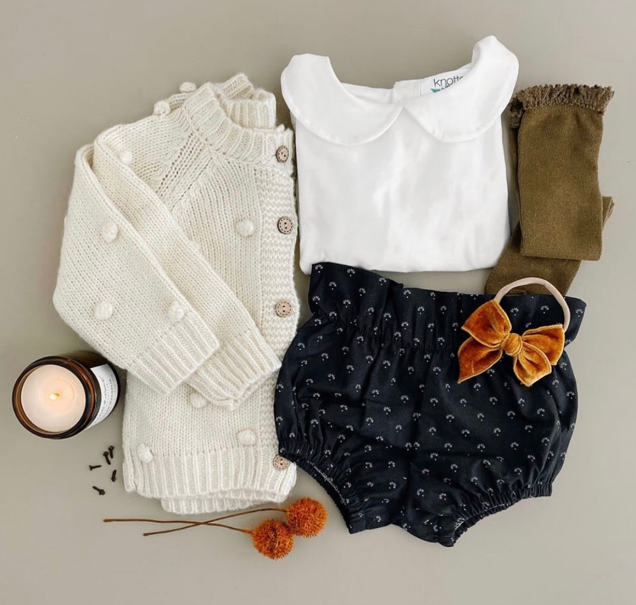 Pumpkin Spice Velvet Bow