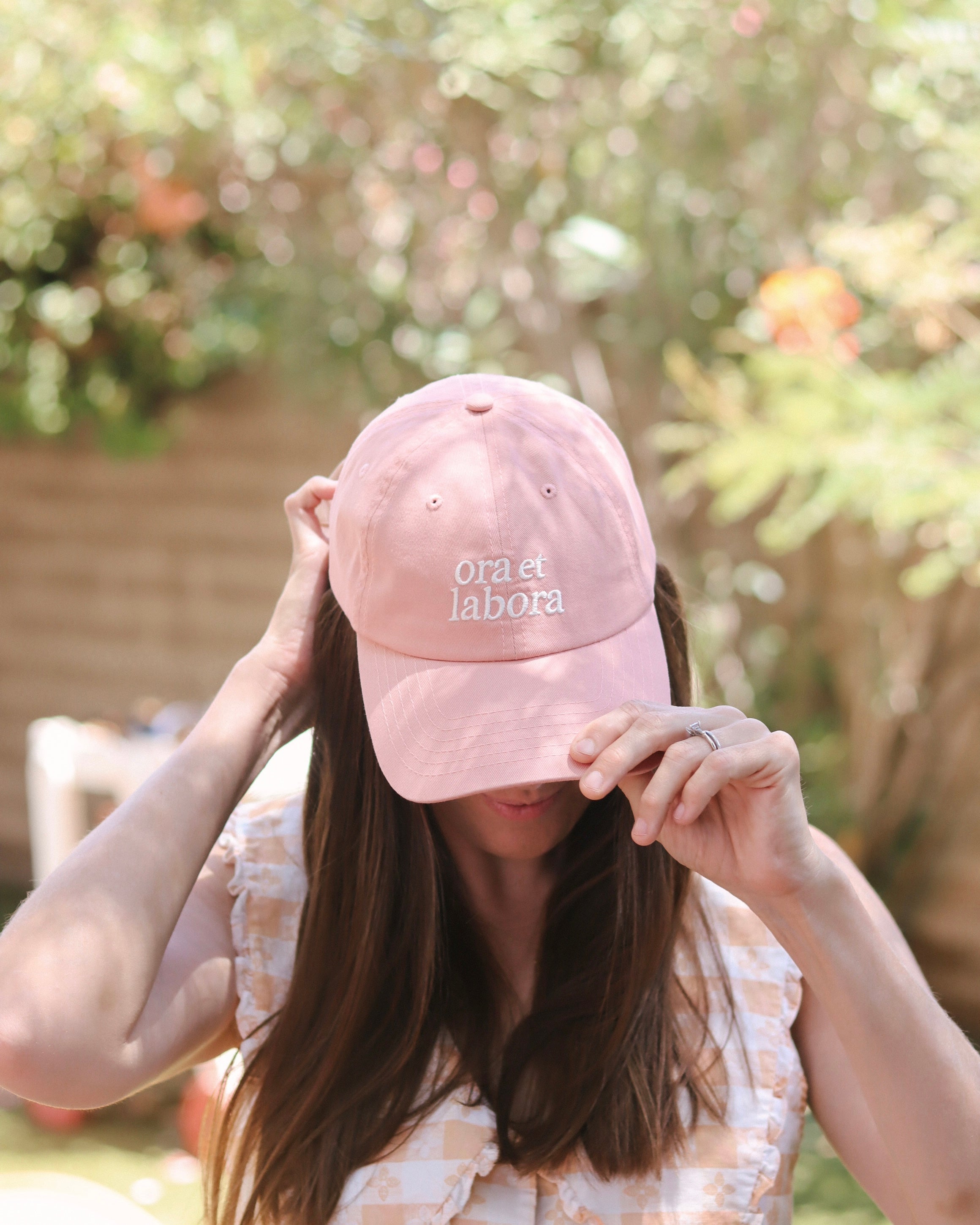 Pink Ora et Labora Dad Hat