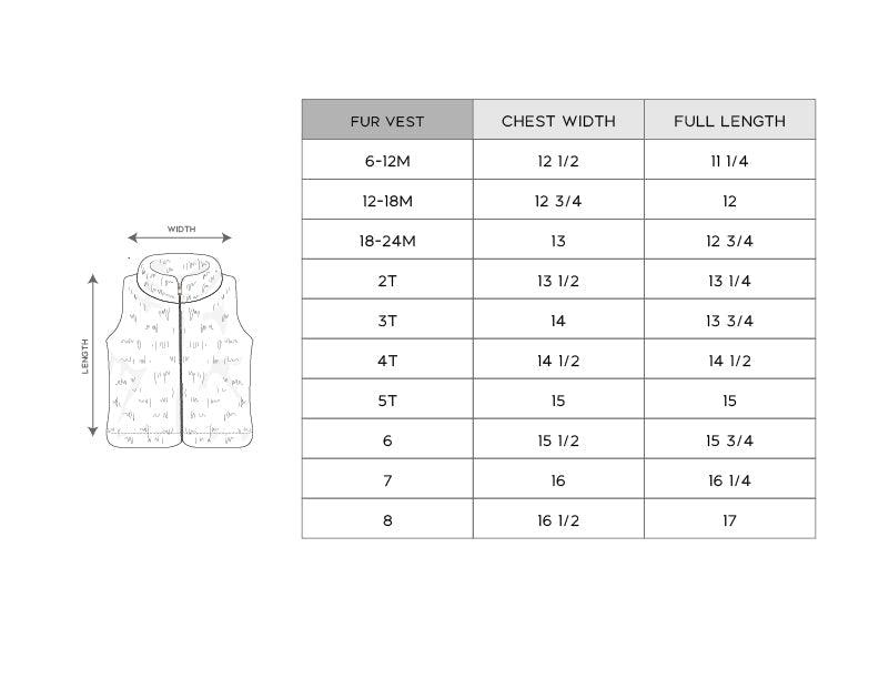 Girl's Fur Vest