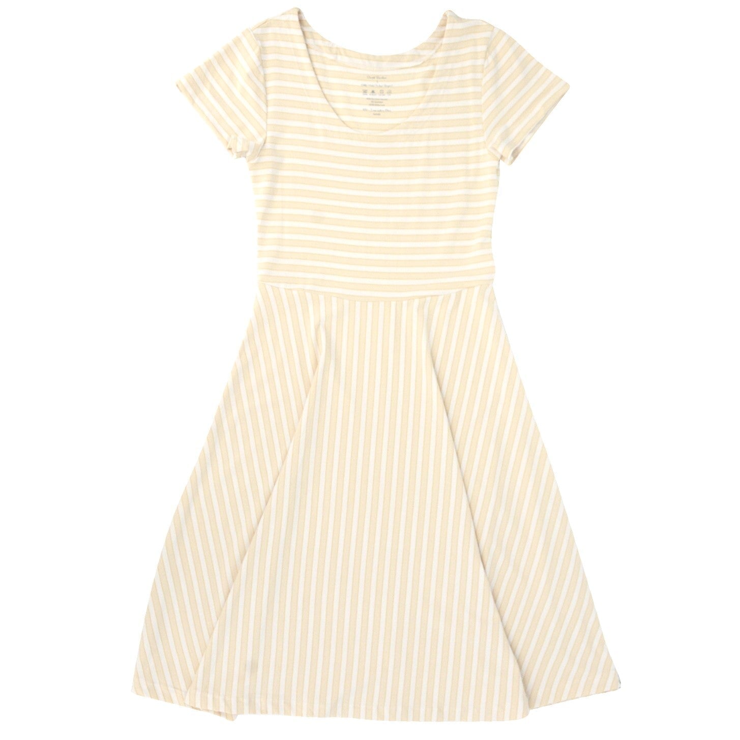 Mommy Swirly Girl Dress - Vintage Stripe Honeycomb