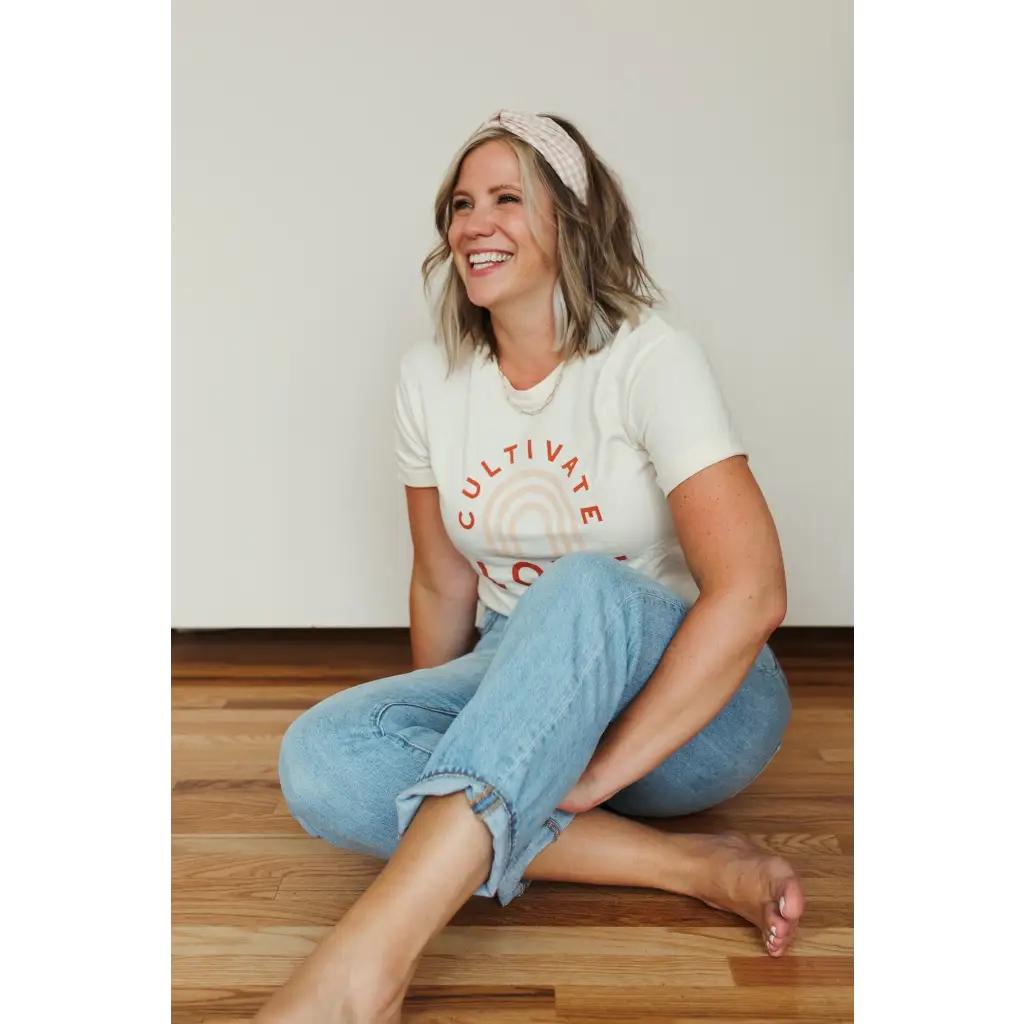 Cultivate Love Graphic T-Shirt - Natural