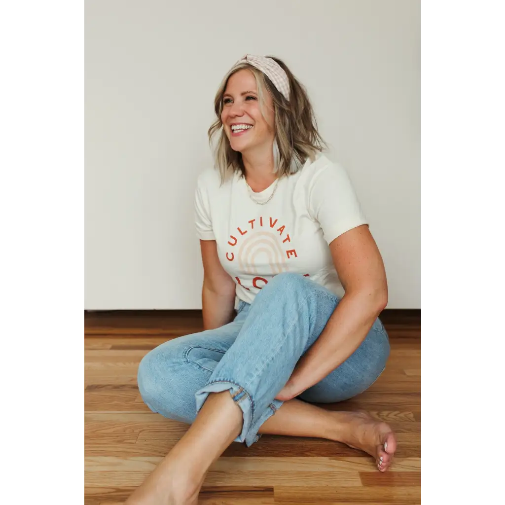 Cultivate Love Graphic T-Shirt - Natural