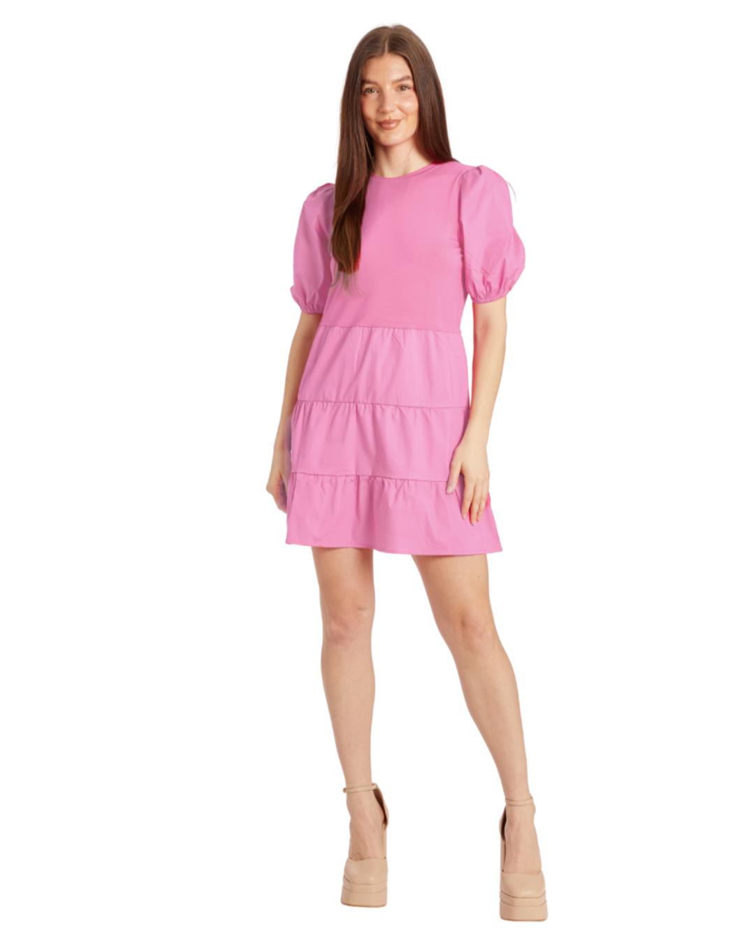 Carlie Dress - Pink Peony
