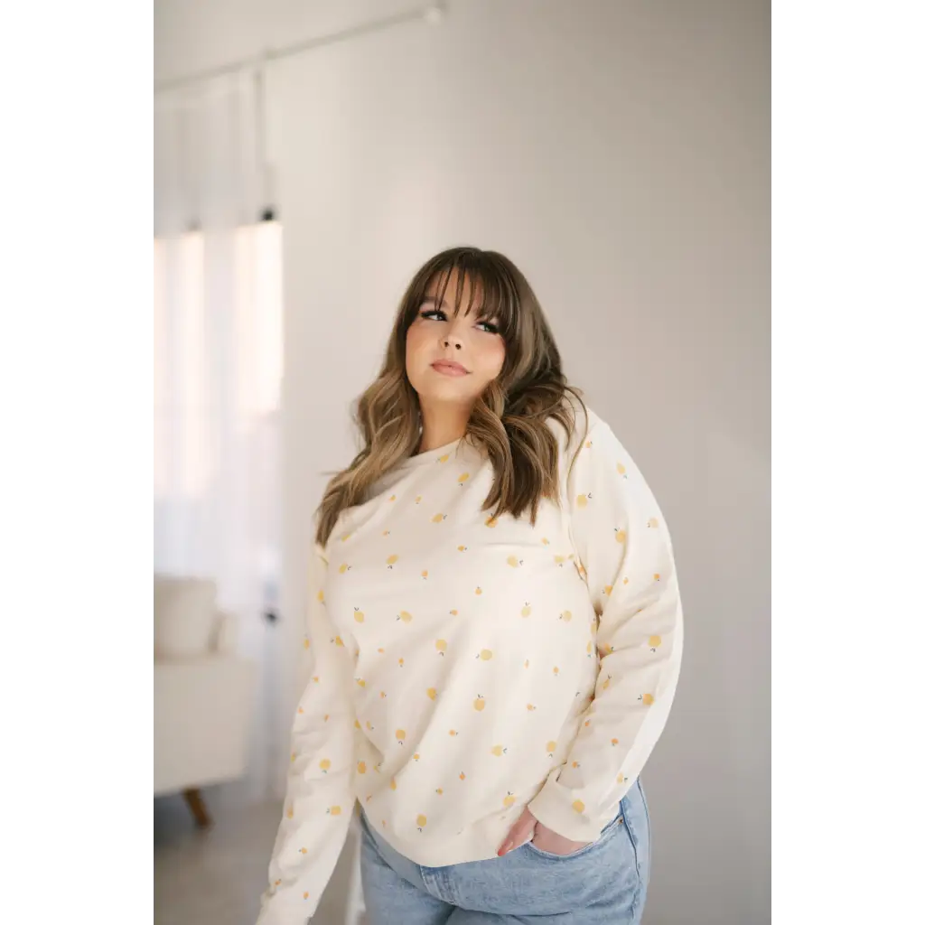 Peachy Keen Organic Cotton Pullover