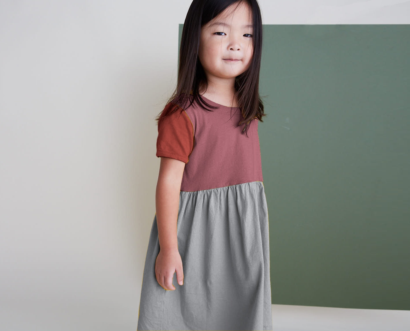 Organic Cotton Color Block Dress - Noe
