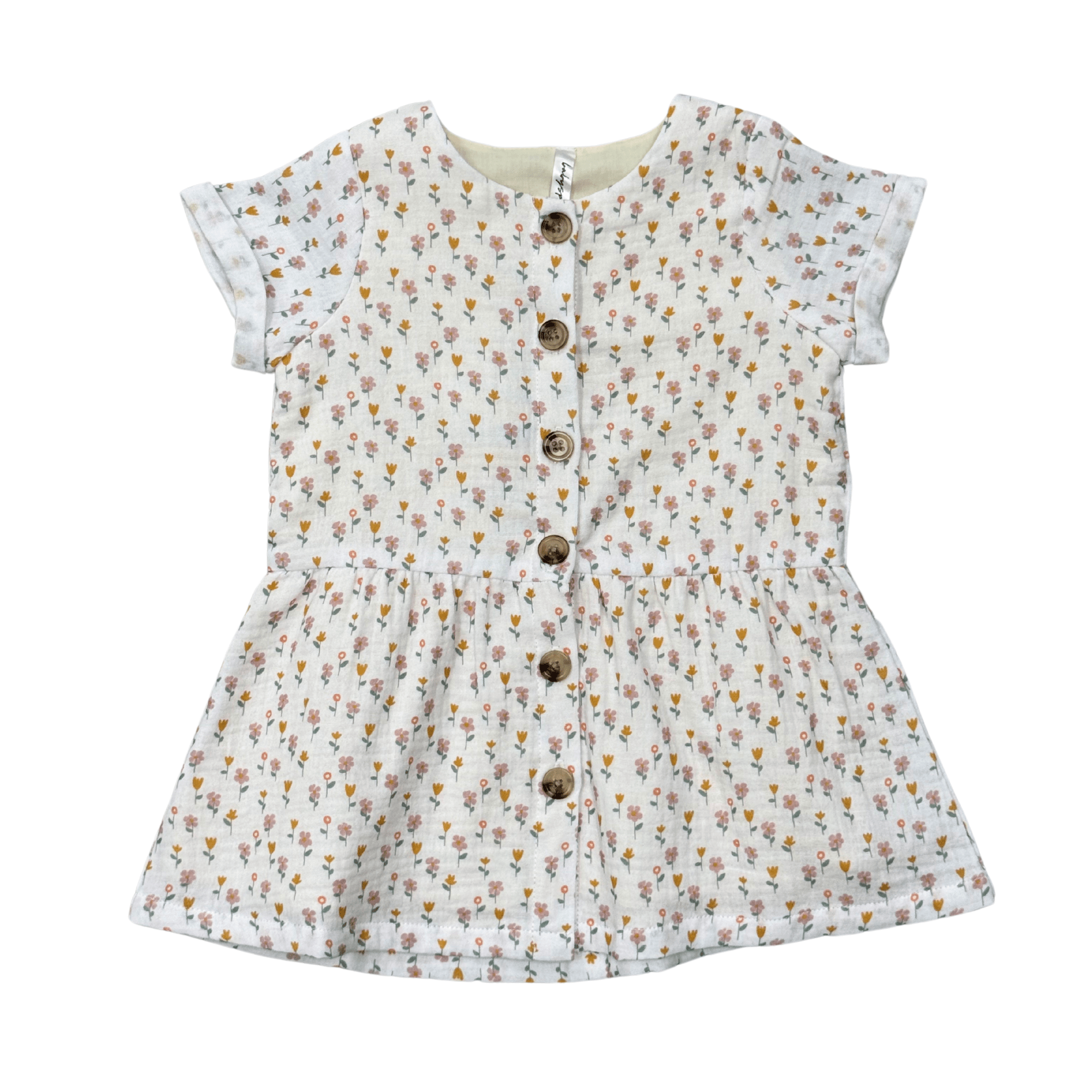 Gauze Button Dress