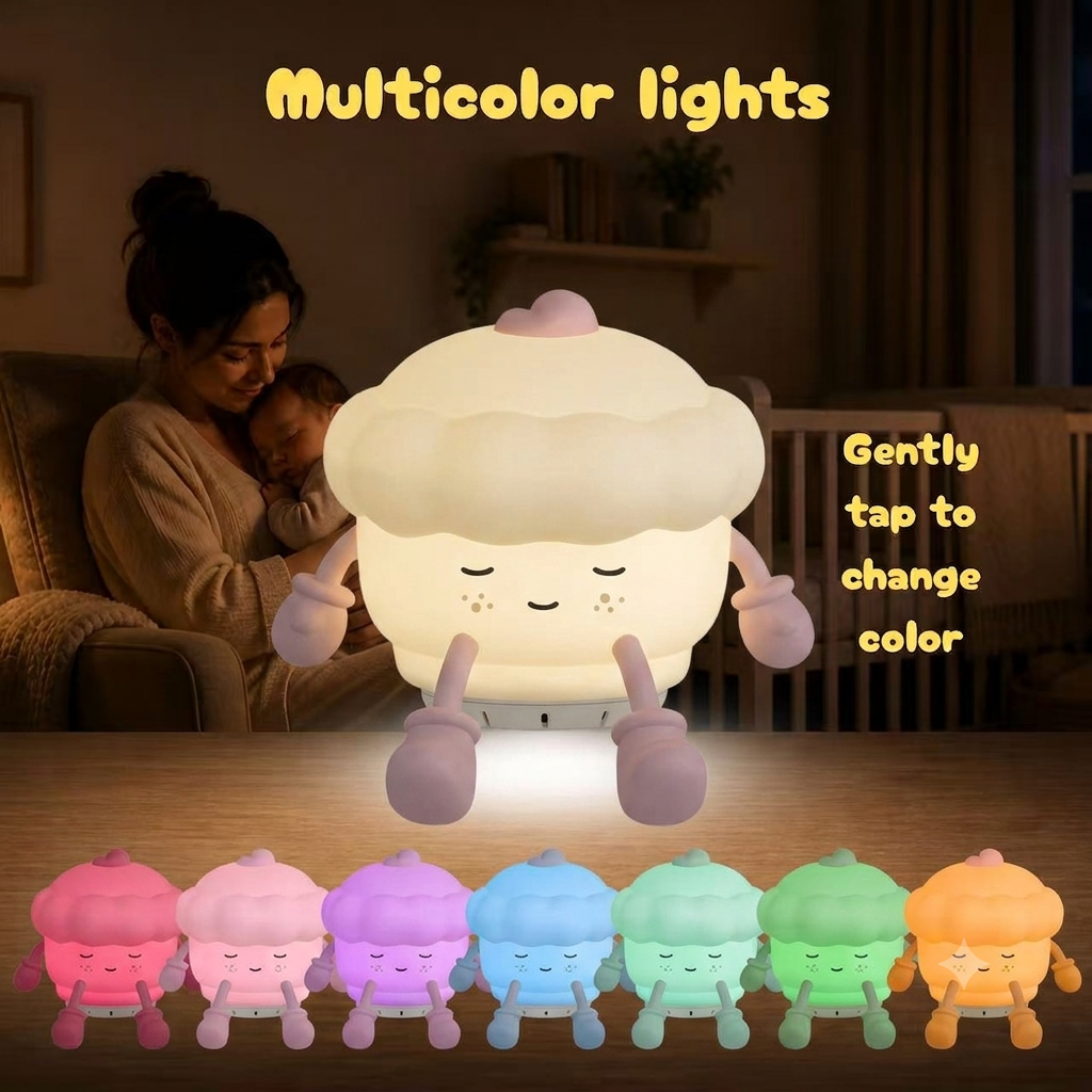 Night Light Sound Machine - Cupcake