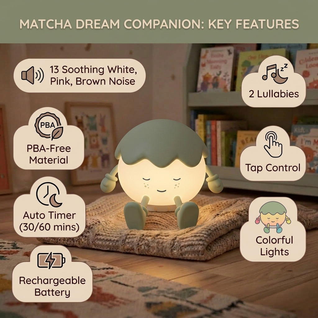 Night Light Sound Machine - Matcha