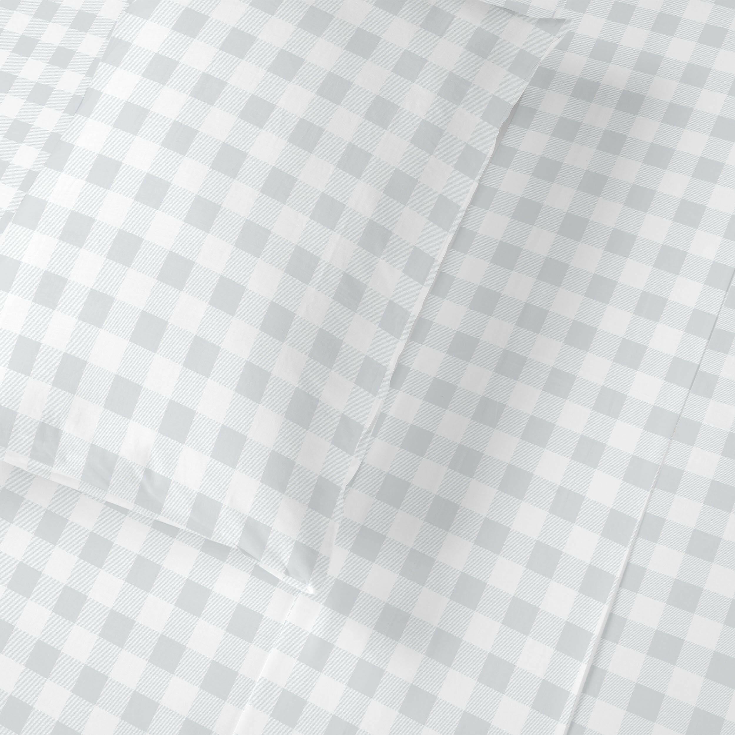 Organic Cotton Sheet Set - Gingham Sheet Set Makemake Organics