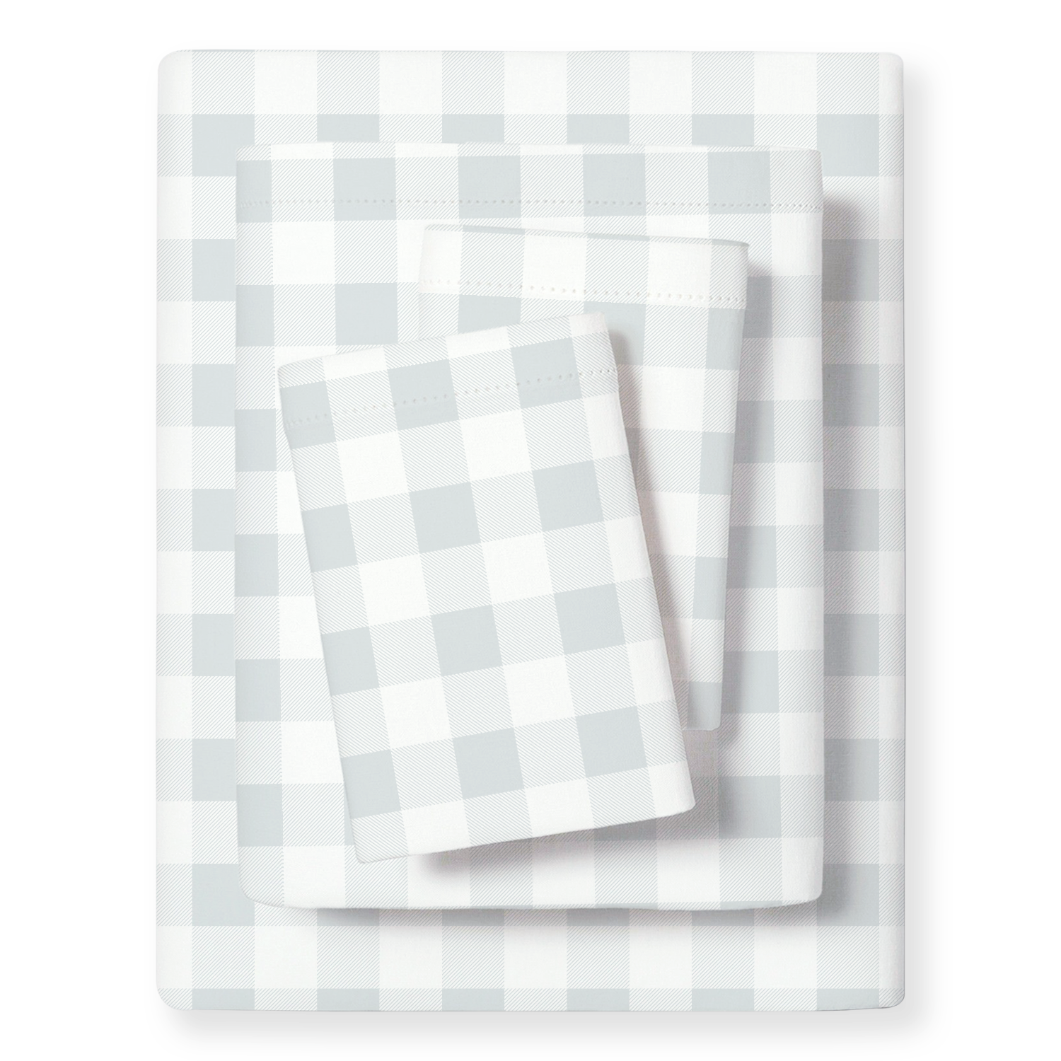 Organic Cotton Sheet Set - Gingham Sheet Set Makemake Organics